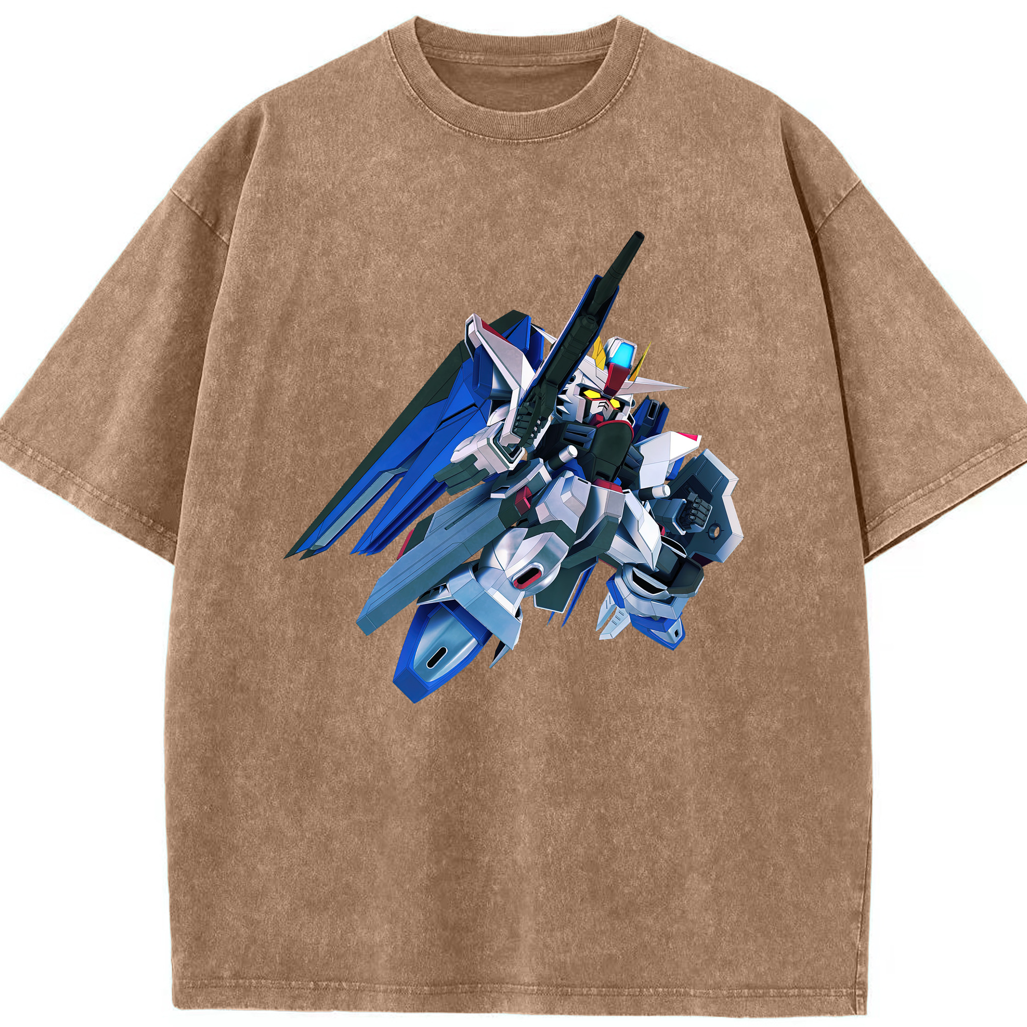 （画像用） 機動戦士ガンダム Mobile Suit Gundam 綿100% ヴィンテージ風 半袖Tシャツ（フロントプリント）