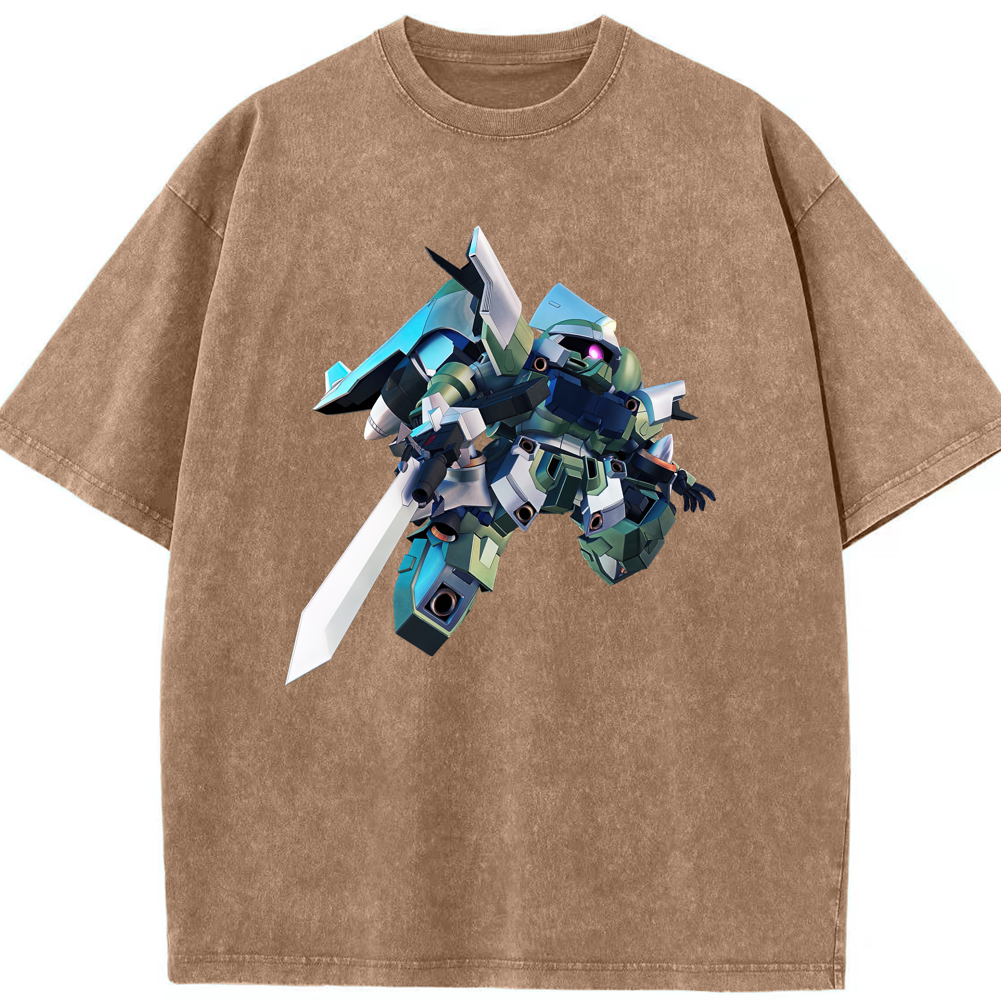 （画像用） 機動戦士ガンダム Mobile Suit Gundam 綿100% ヴィンテージ風 半袖Tシャツ（フロントプリント）
