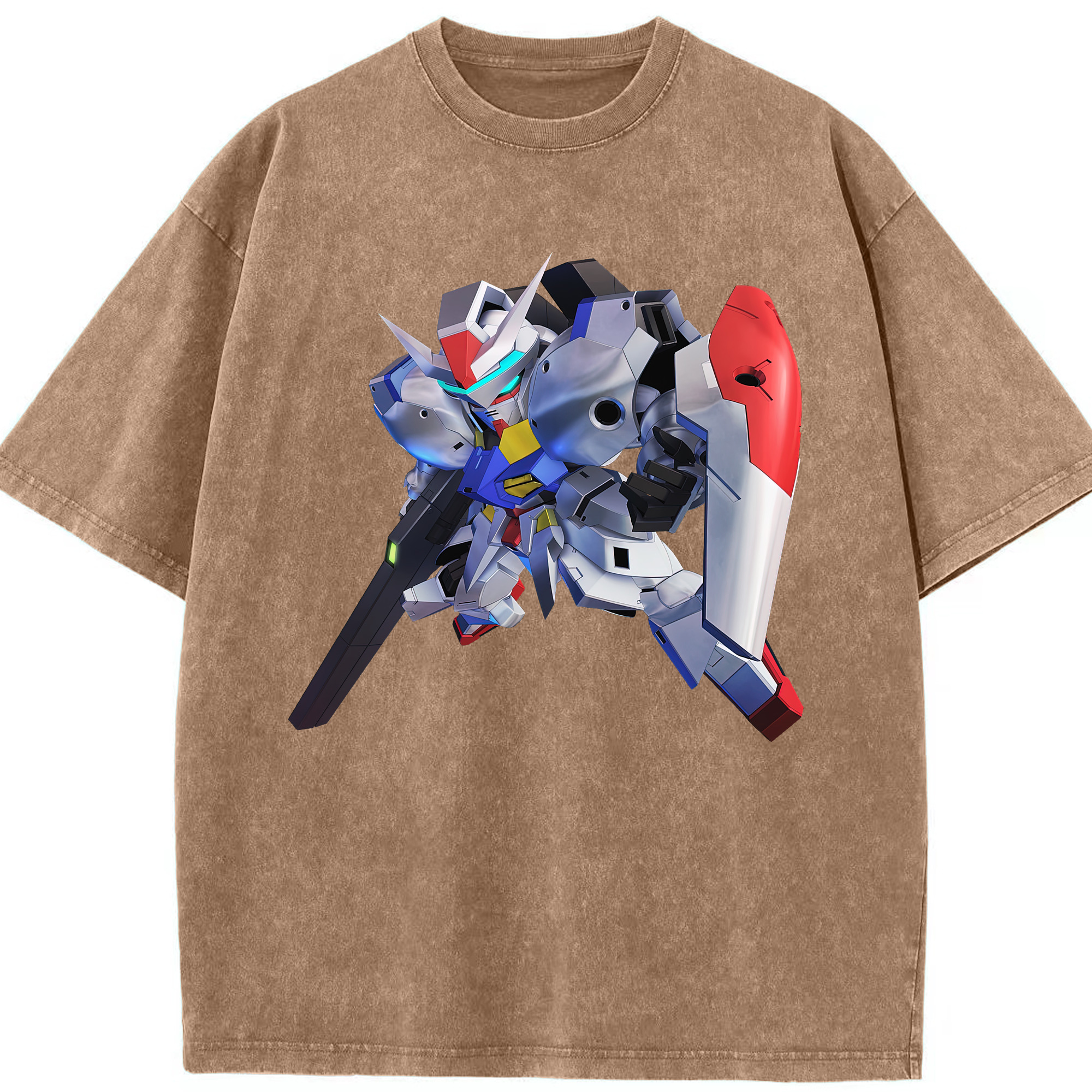 （画像用） 機動戦士ガンダム Mobile Suit Gundam 綿100% ヴィンテージ風 半袖Tシャツ（フロントプリント）
