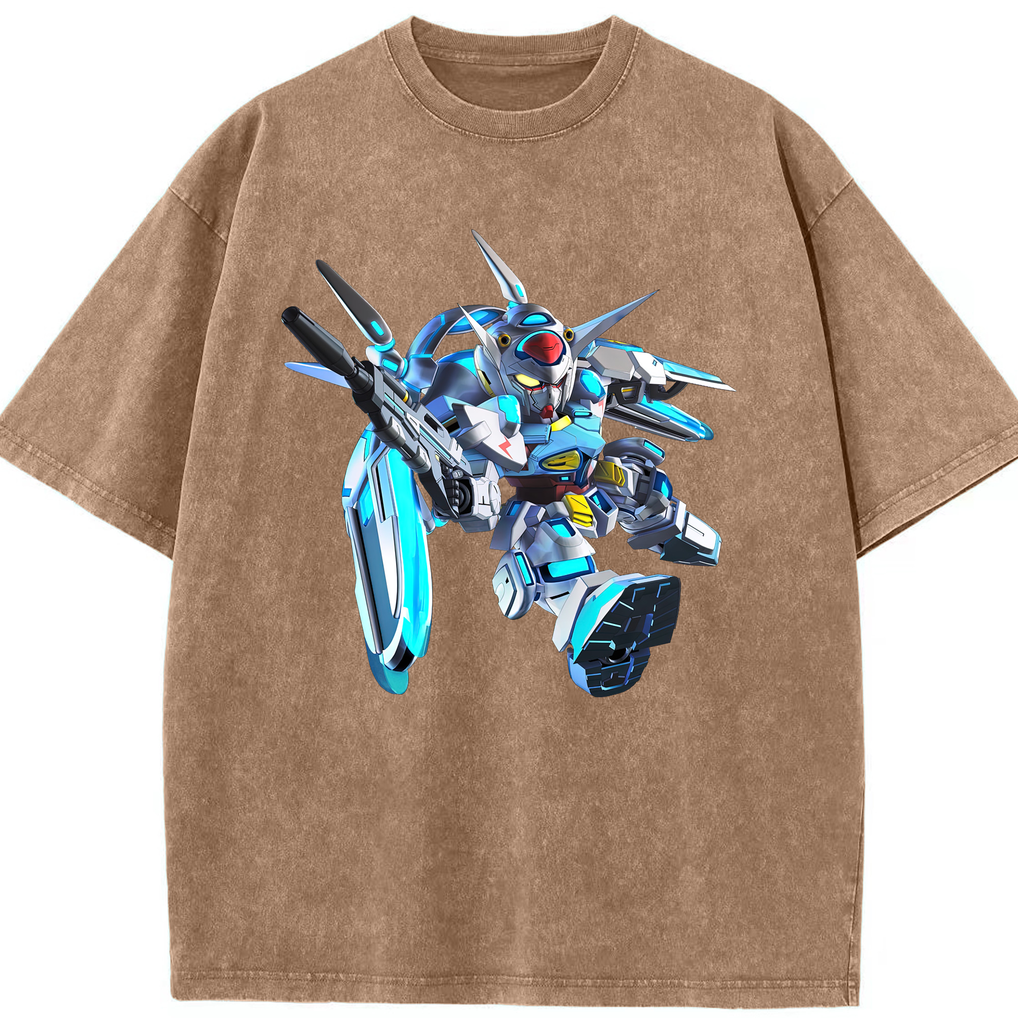 （画像用） 機動戦士ガンダム Mobile Suit Gundam 綿100% ヴィンテージ風 半袖Tシャツ（フロントプリント）