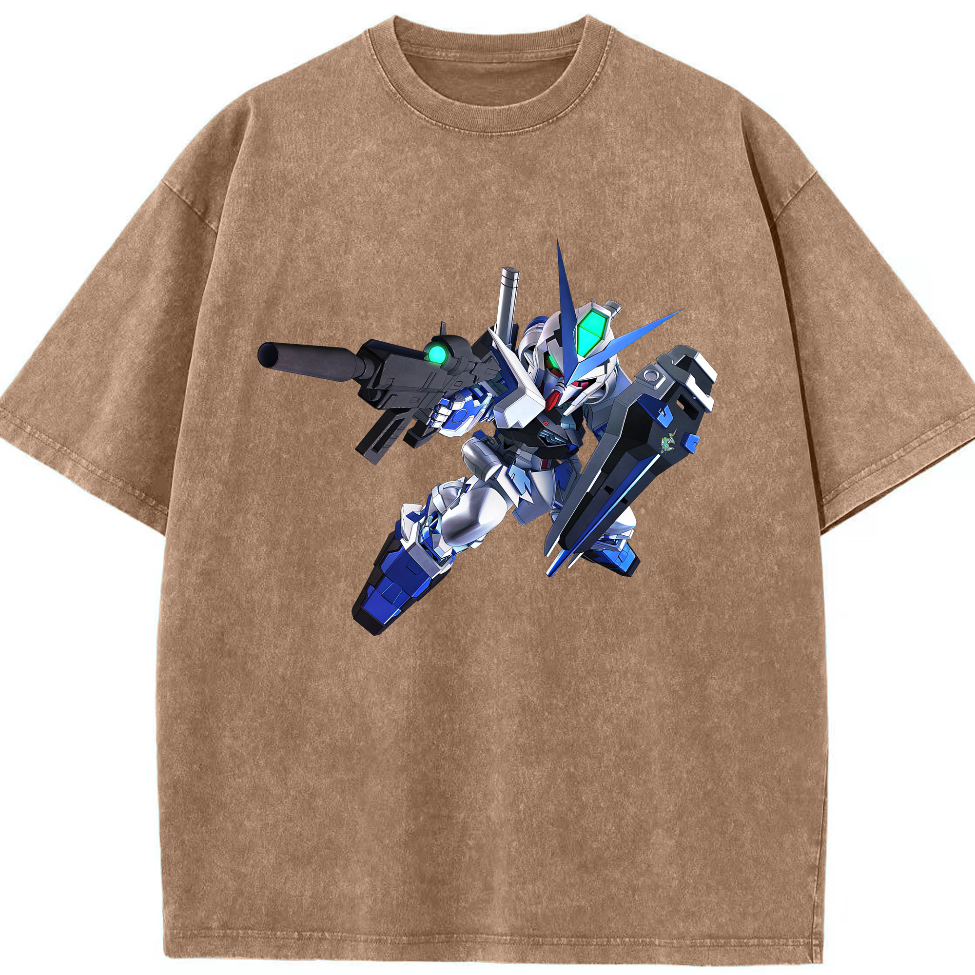 （画像用） 機動戦士ガンダム Mobile Suit Gundam 綿100% ヴィンテージ風 半袖Tシャツ（フロントプリント）