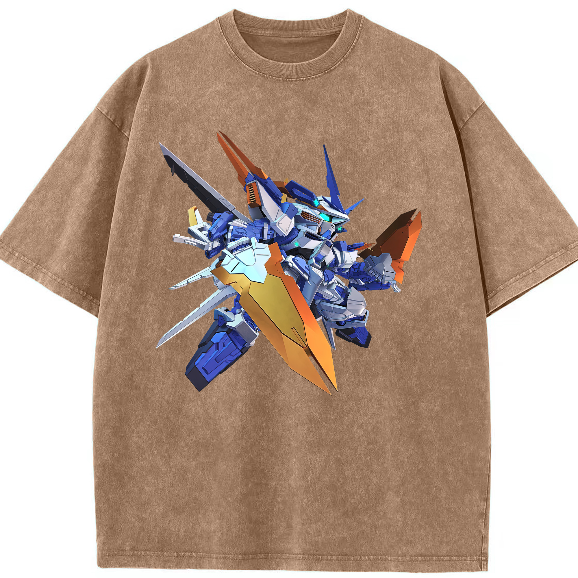 （画像用） 機動戦士ガンダム Mobile Suit Gundam 綿100% ヴィンテージ風 半袖Tシャツ（フロントプリント）