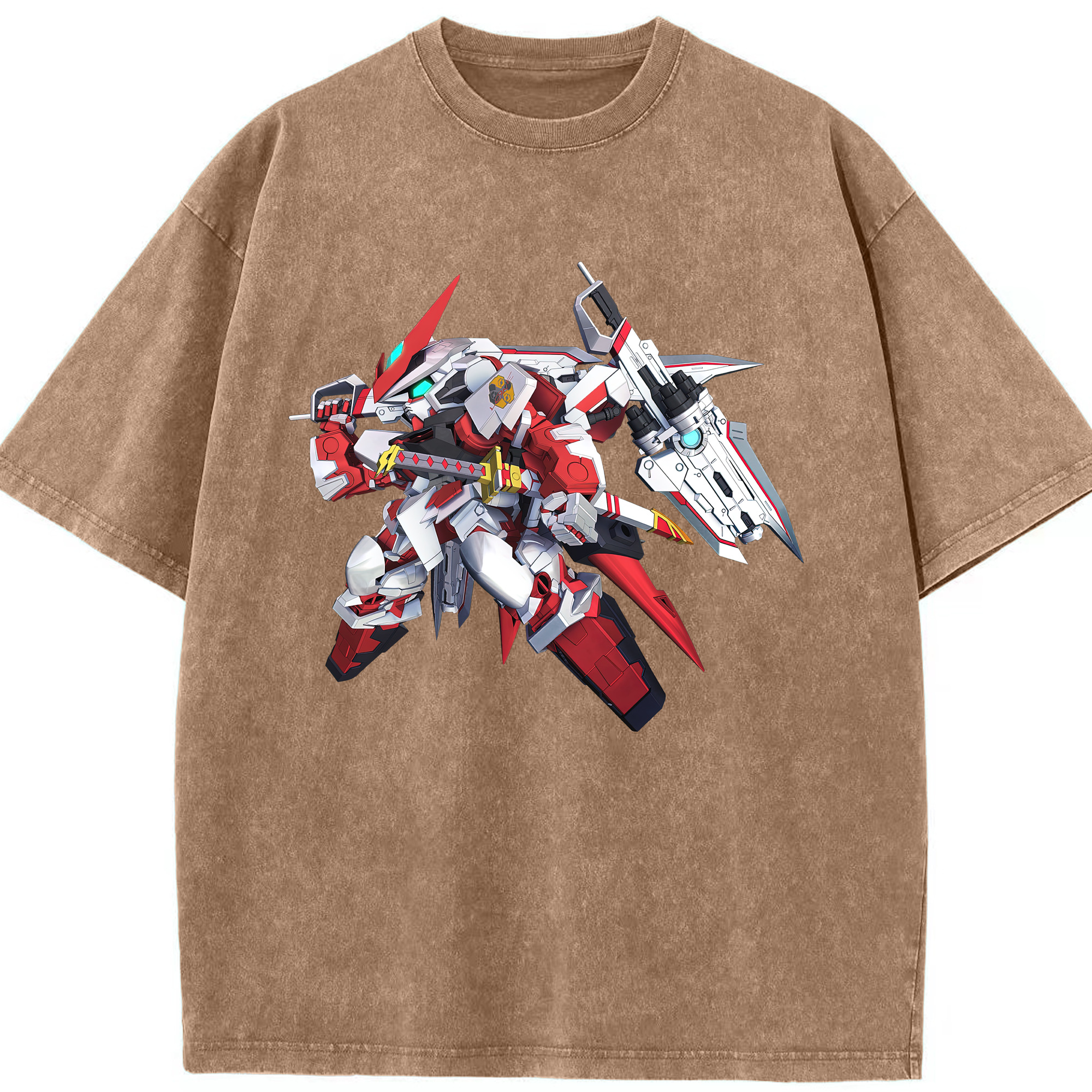 （画像用） 機動戦士ガンダム Mobile Suit Gundam 綿100% ヴィンテージ風 半袖Tシャツ（フロントプリント）