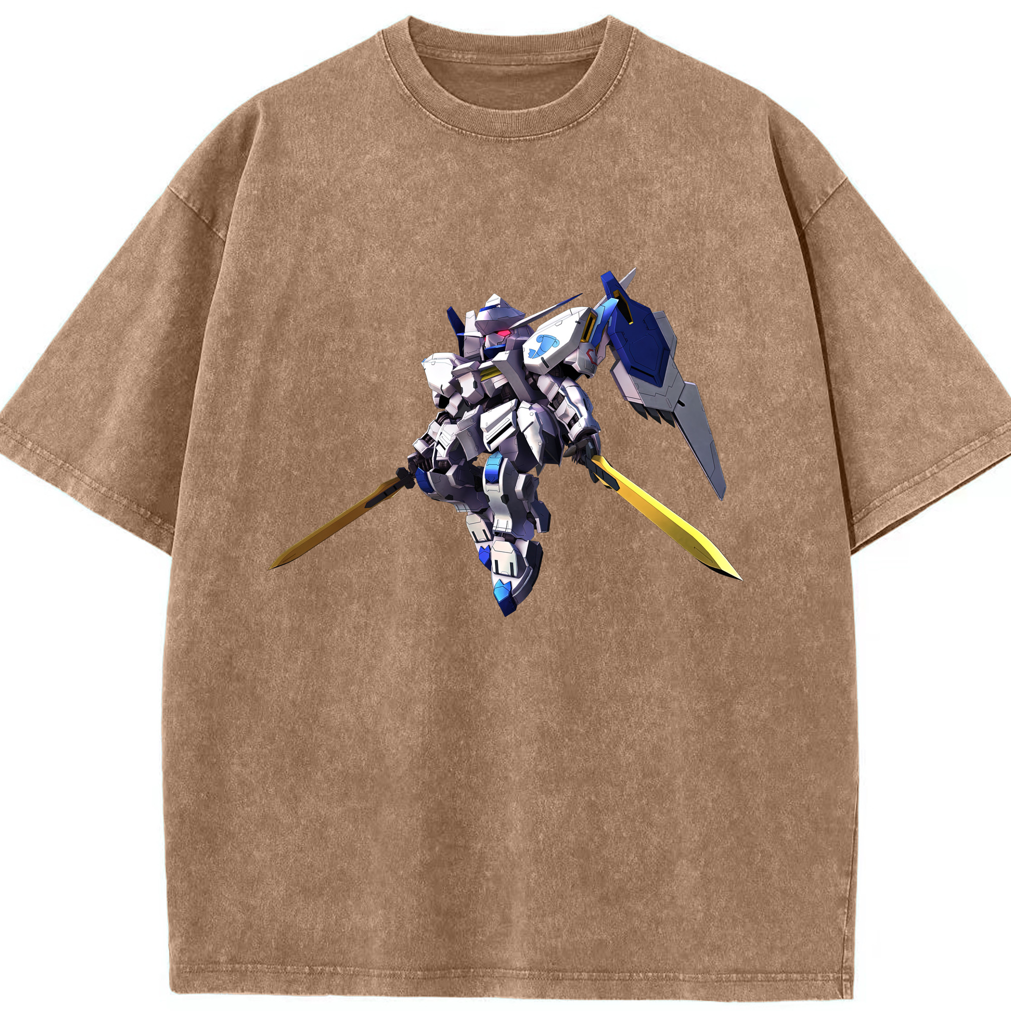 （画像用） 機動戦士ガンダム Mobile Suit Gundam 綿100% ヴィンテージ風 半袖Tシャツ（フロントプリント）