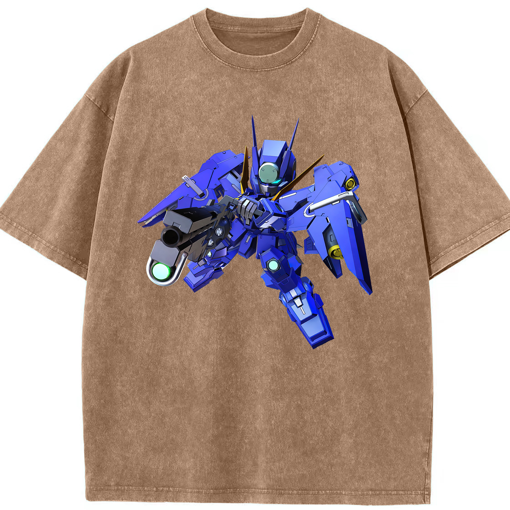 （画像用） 機動戦士ガンダム Mobile Suit Gundam 綿100% ヴィンテージ風 半袖Tシャツ（フロントプリント）
