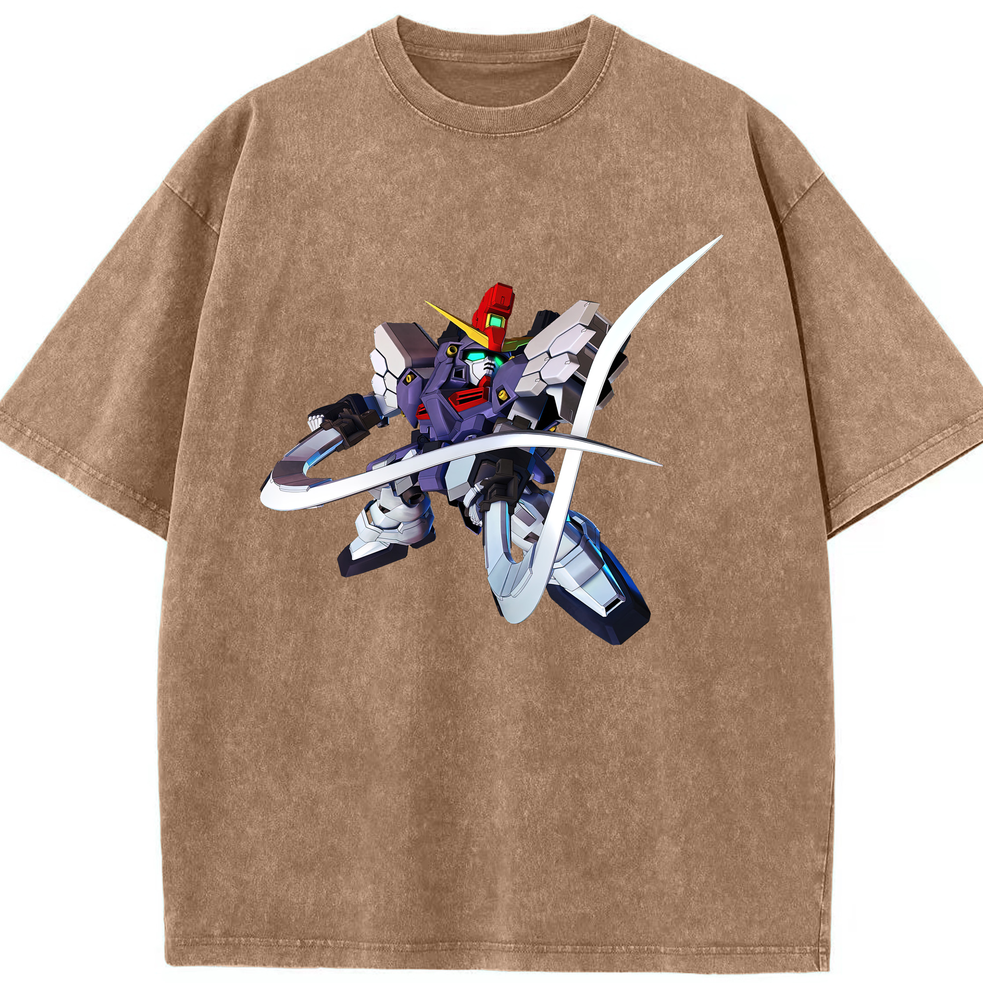 （画像用） 機動戦士ガンダム Mobile Suit Gundam 綿100% ヴィンテージ風 半袖Tシャツ（フロントプリント）