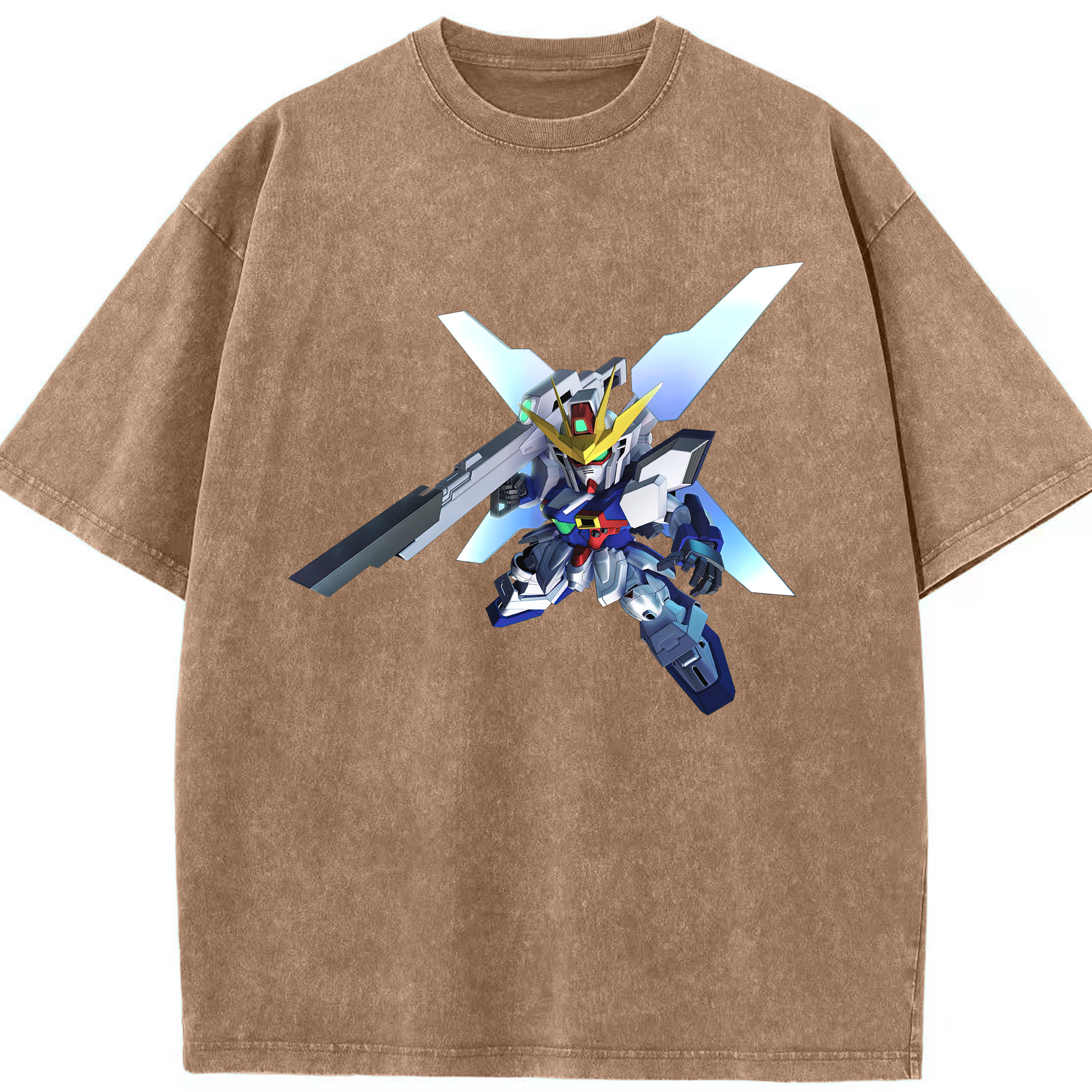 （画像用） 機動戦士ガンダム Mobile Suit Gundam 綿100% ヴィンテージ風 半袖Tシャツ（フロントプリント）