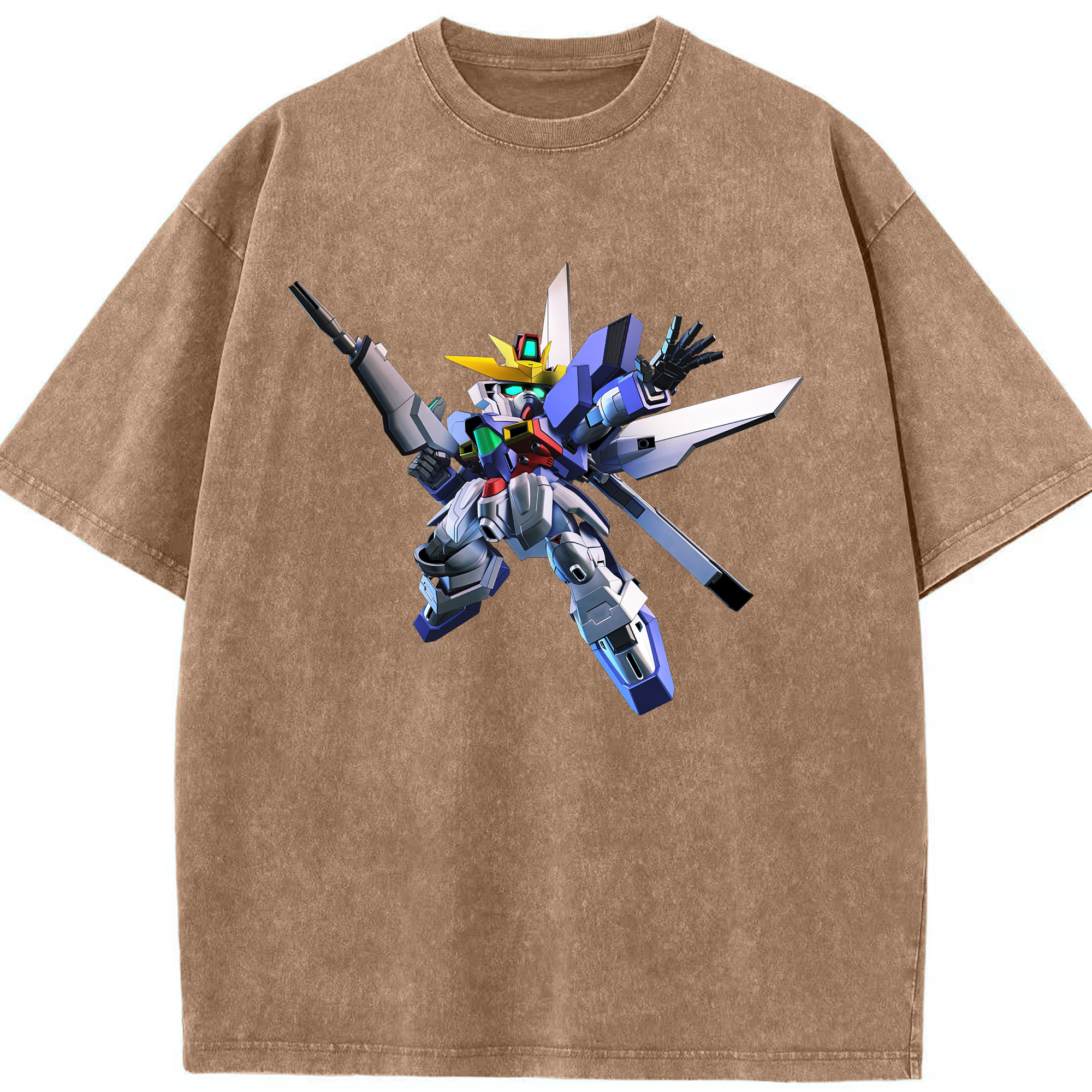 （画像用） 機動戦士ガンダム Mobile Suit Gundam 綿100% ヴィンテージ風 半袖Tシャツ（フロントプリント）