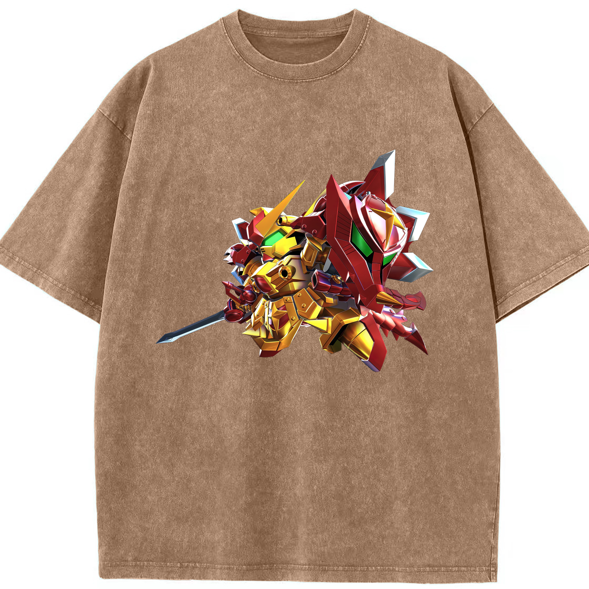 （画像用） 機動戦士ガンダム Mobile Suit Gundam 綿100% ヴィンテージ風 半袖Tシャツ（フロントプリント）