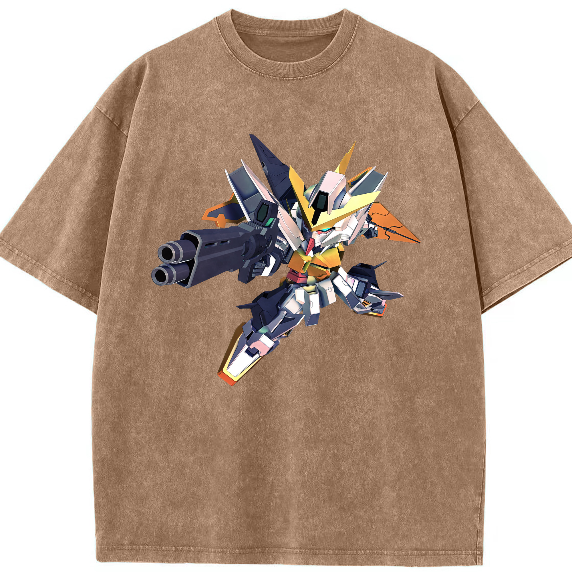 （画像用） 機動戦士ガンダム Mobile Suit Gundam 綿100% ヴィンテージ風 半袖Tシャツ（フロントプリント）