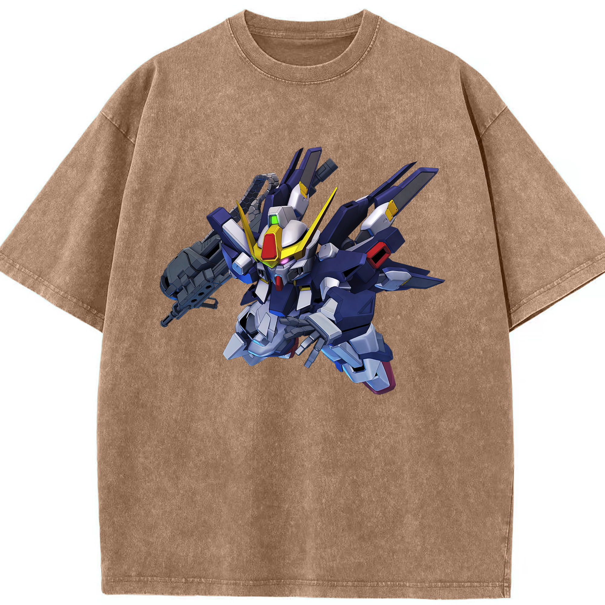 （画像用） 機動戦士ガンダム Mobile Suit Gundam 綿100% ヴィンテージ風 半袖Tシャツ（フロントプリント）