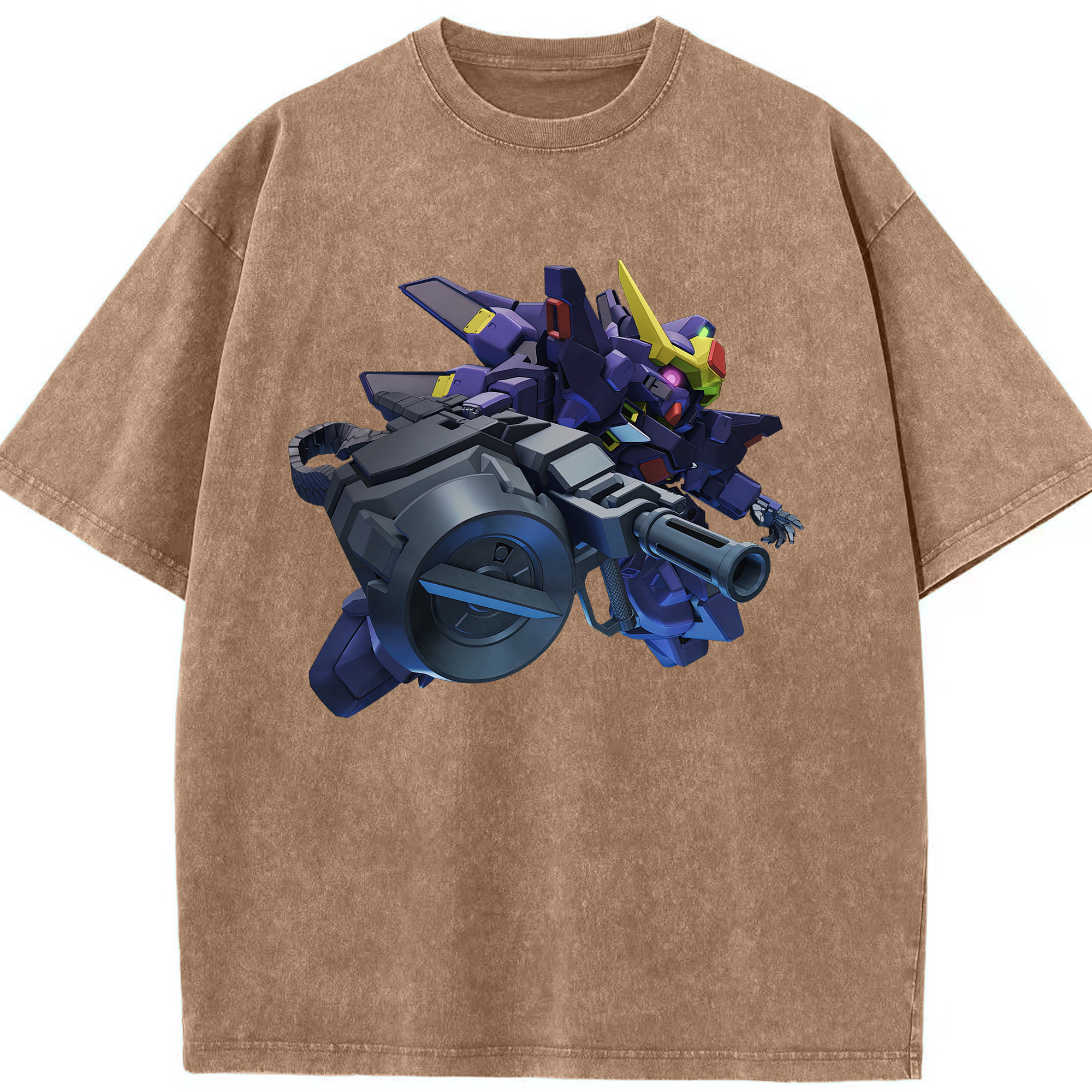 （画像用） 機動戦士ガンダム Mobile Suit Gundam 綿100% ヴィンテージ風 半袖Tシャツ（フロントプリント）