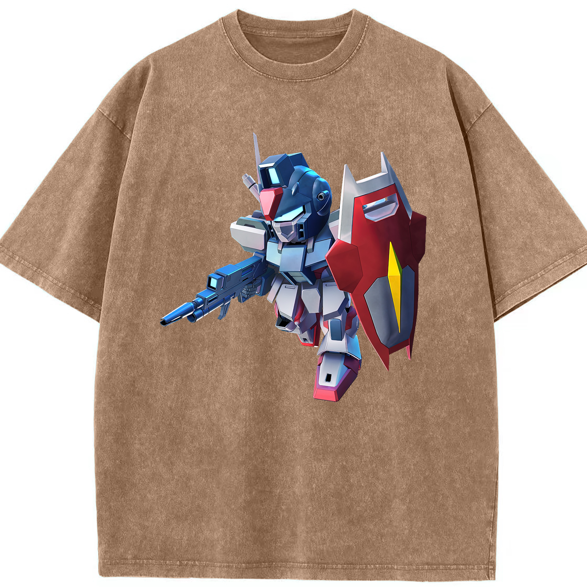 （画像用） 機動戦士ガンダム Mobile Suit Gundam 綿100% ヴィンテージ風 半袖Tシャツ（フロントプリント）