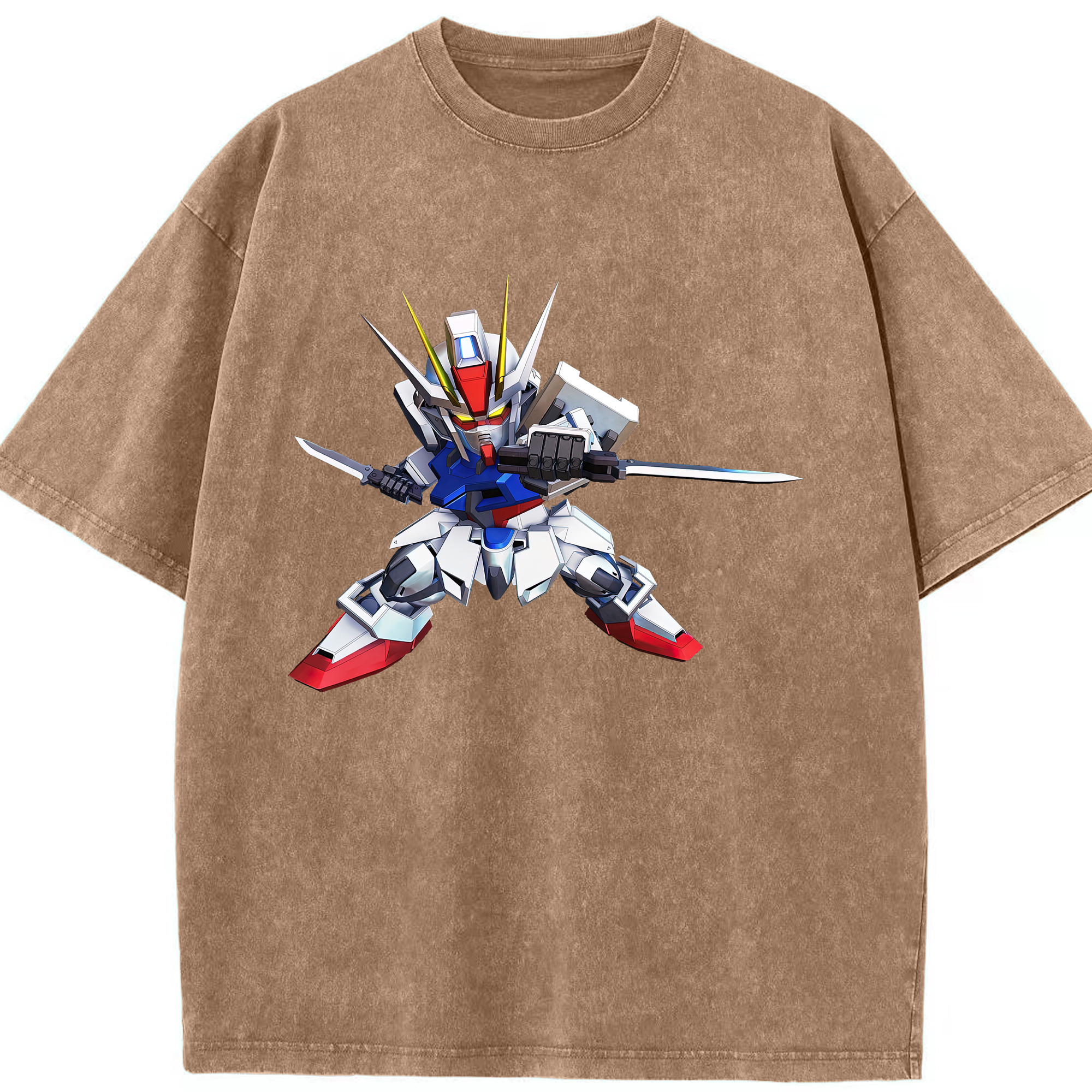 （画像用） 機動戦士ガンダム Mobile Suit Gundam 綿100% ヴィンテージ風 半袖Tシャツ（フロントプリント）