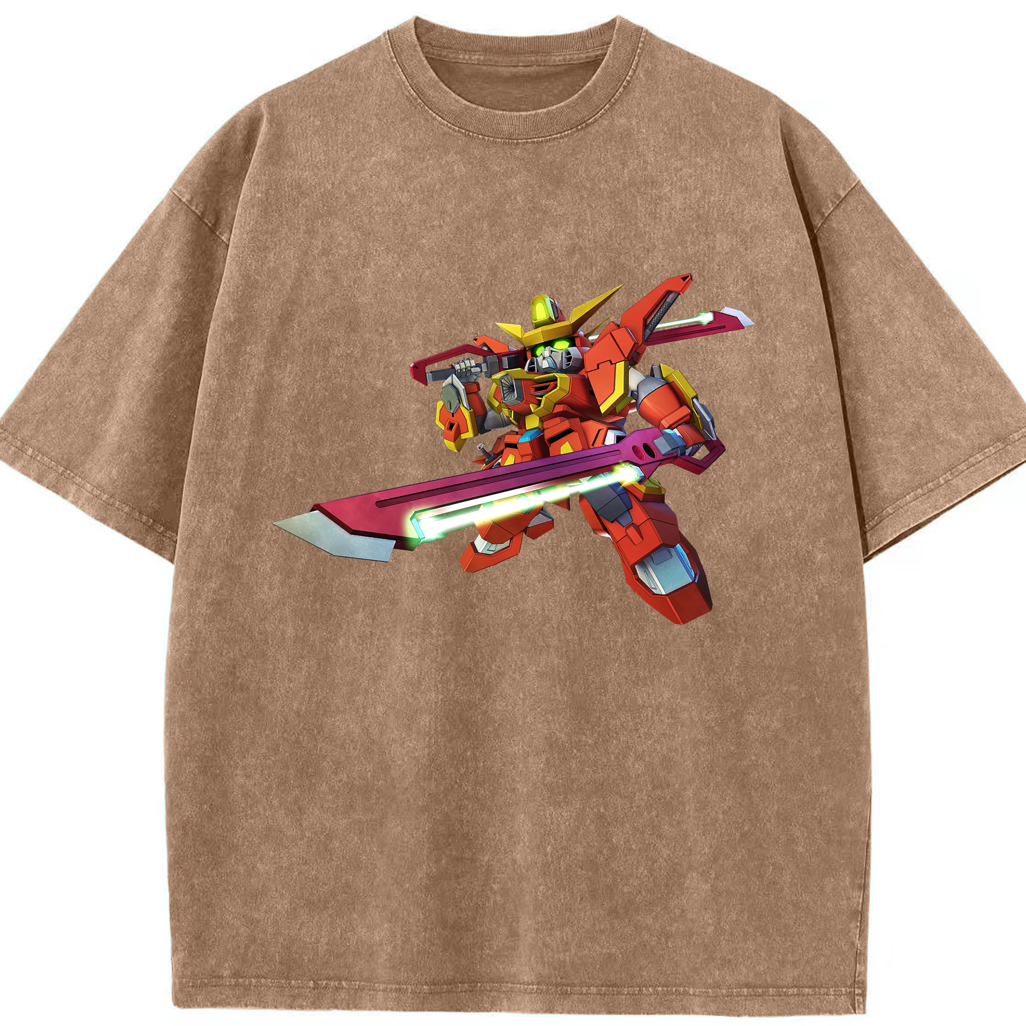 （画像用） 機動戦士ガンダム Mobile Suit Gundam 綿100% ヴィンテージ風 半袖Tシャツ（フロントプリント）