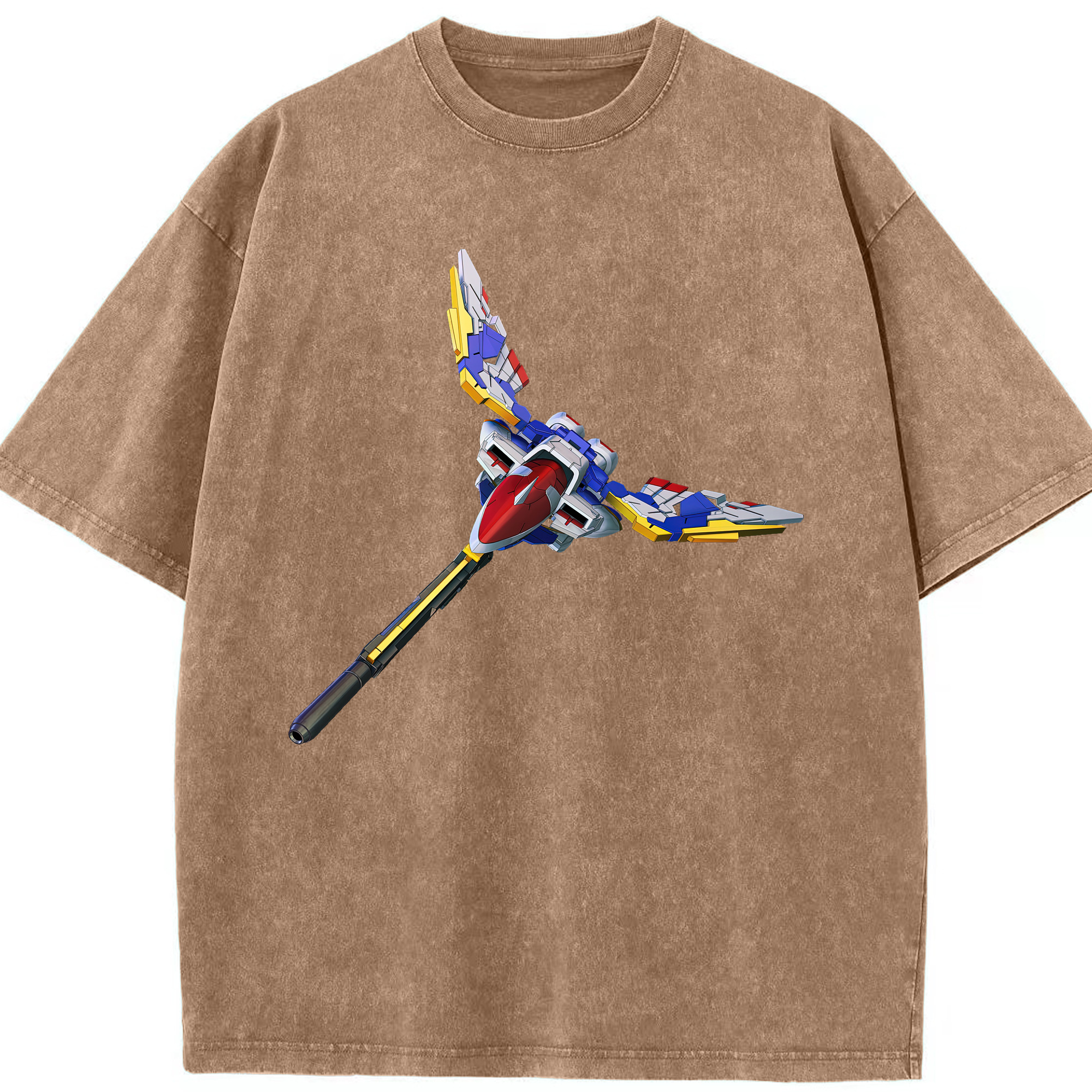 （画像用） 機動戦士ガンダム Mobile Suit Gundam 綿100% ヴィンテージ風 半袖Tシャツ（フロントプリント）