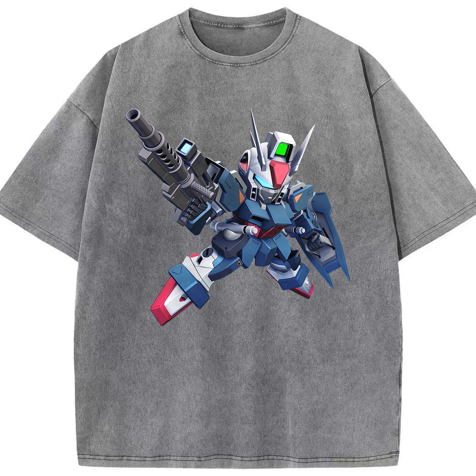 （画像用） 機動戦士ガンダム Mobile Suit Gundam 綿100% ヴィンテージ風 半袖Tシャツ（フロントプリント）