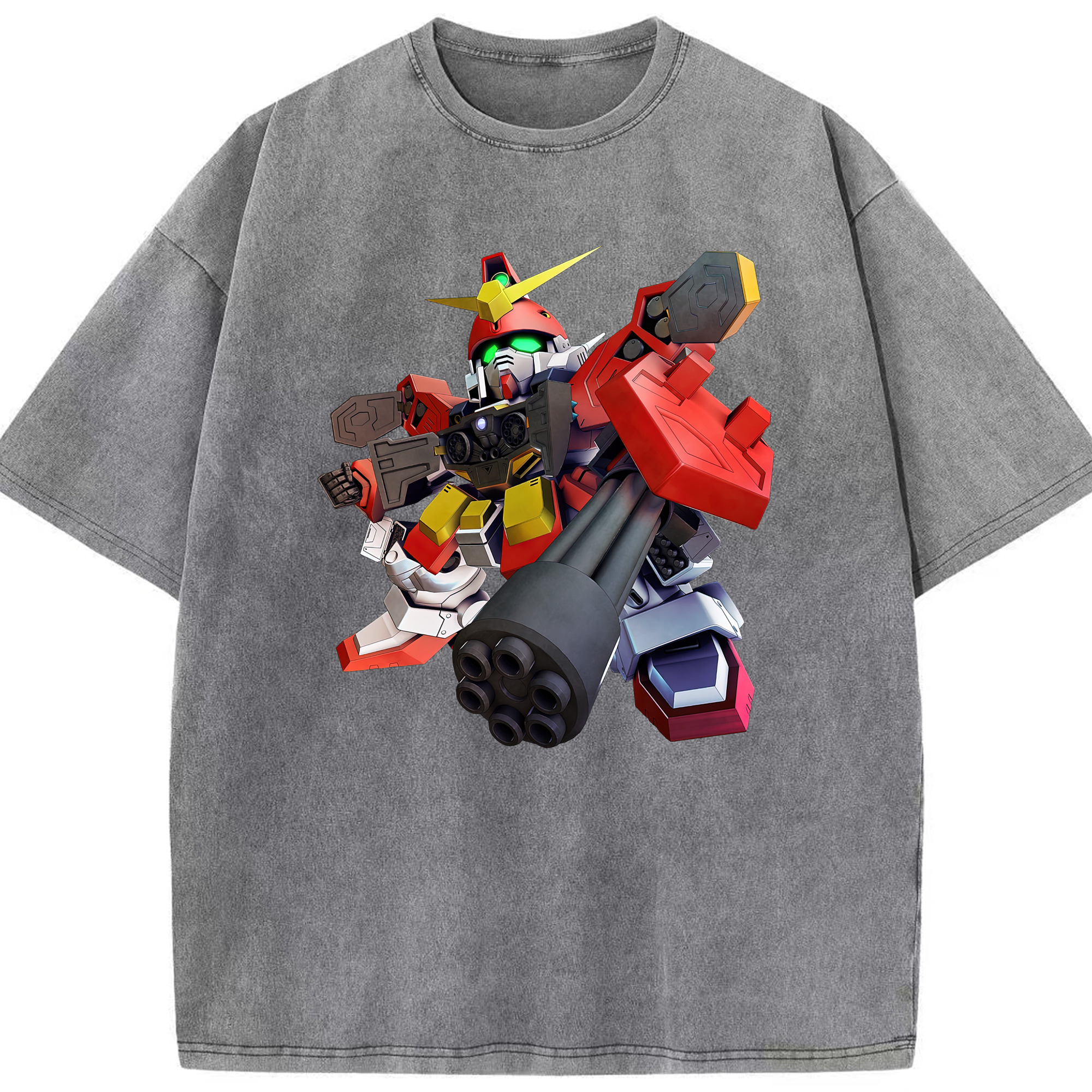 （画像用） 機動戦士ガンダム Mobile Suit Gundam 綿100% ヴィンテージ風 半袖Tシャツ（フロントプリント）