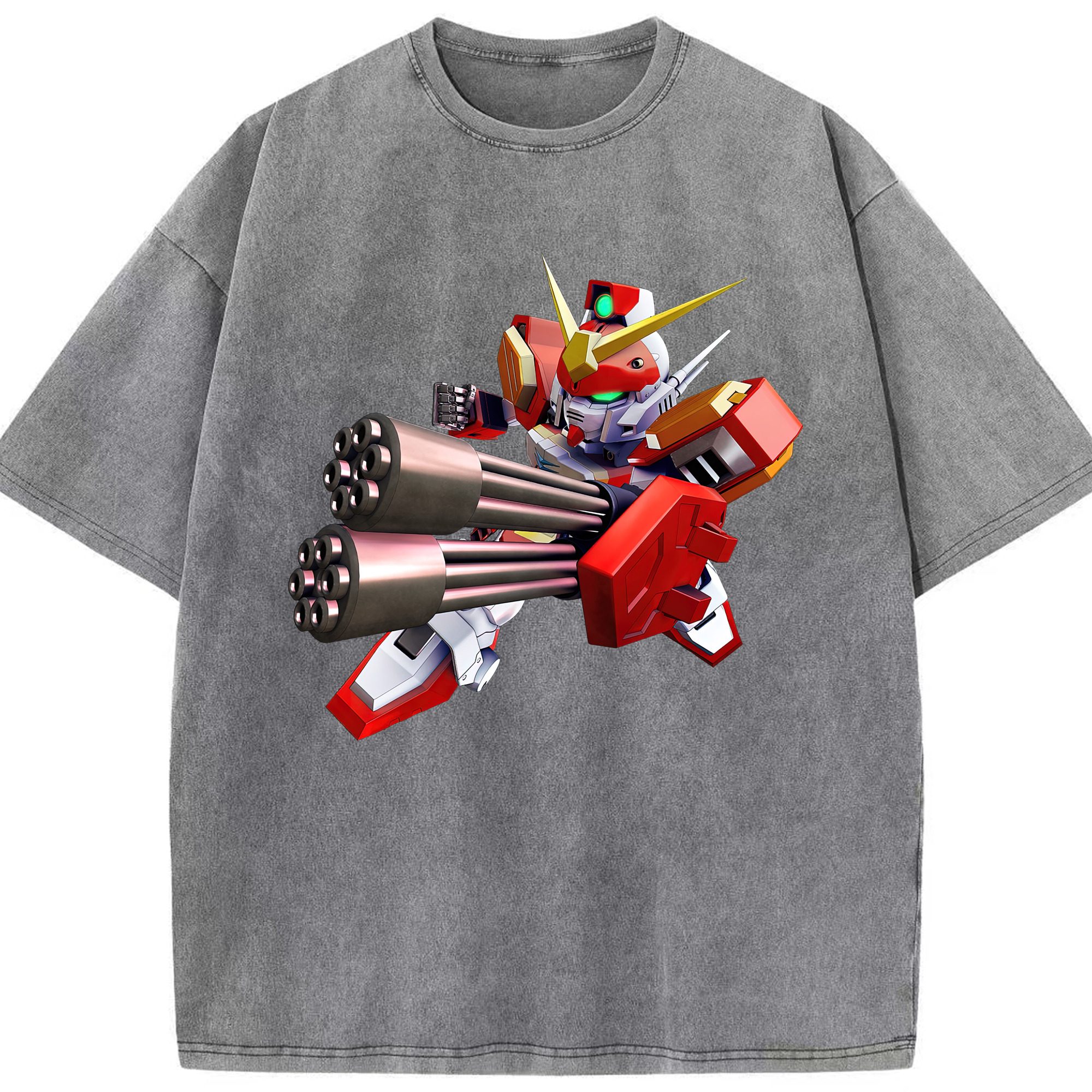 （画像用） 機動戦士ガンダム Mobile Suit Gundam 綿100% ヴィンテージ風 半袖Tシャツ（フロントプリント）