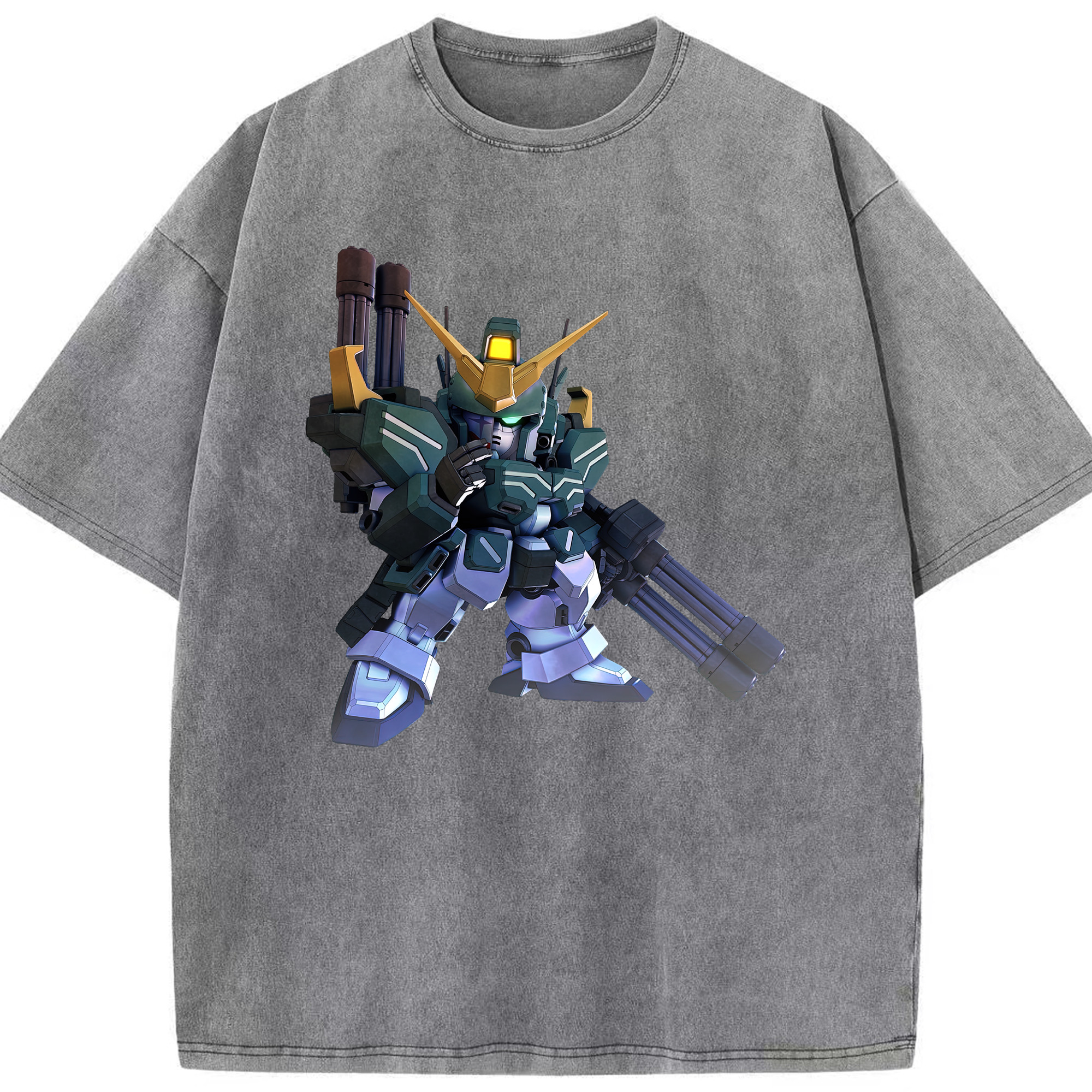 （画像用） 機動戦士ガンダム Mobile Suit Gundam 綿100% ヴィンテージ風 半袖Tシャツ（フロントプリント）