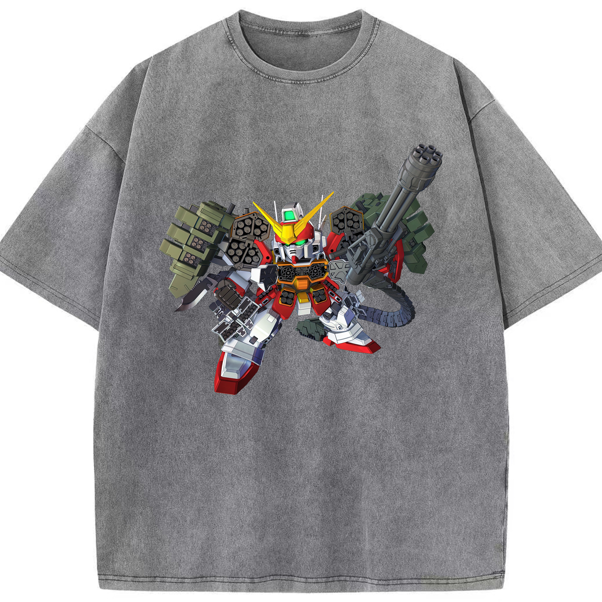 （画像用） 機動戦士ガンダム Mobile Suit Gundam 綿100% ヴィンテージ風 半袖Tシャツ（フロントプリント）