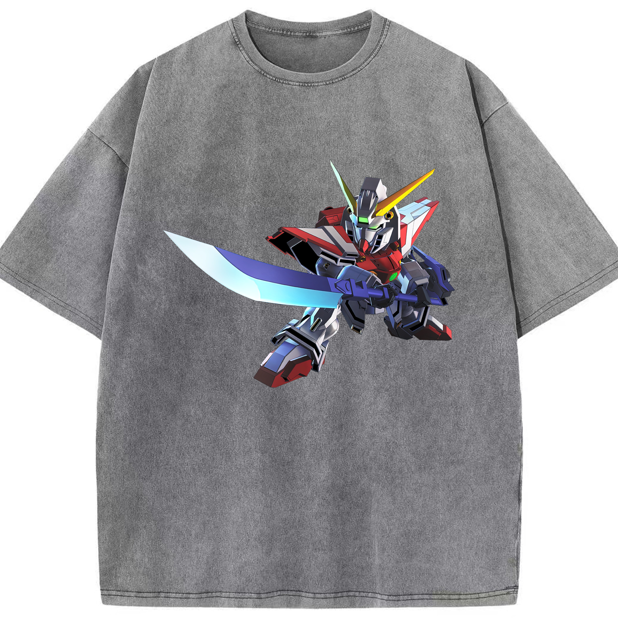 （画像用） 機動戦士ガンダム Mobile Suit Gundam 綿100% ヴィンテージ風 半袖Tシャツ（フロントプリント）