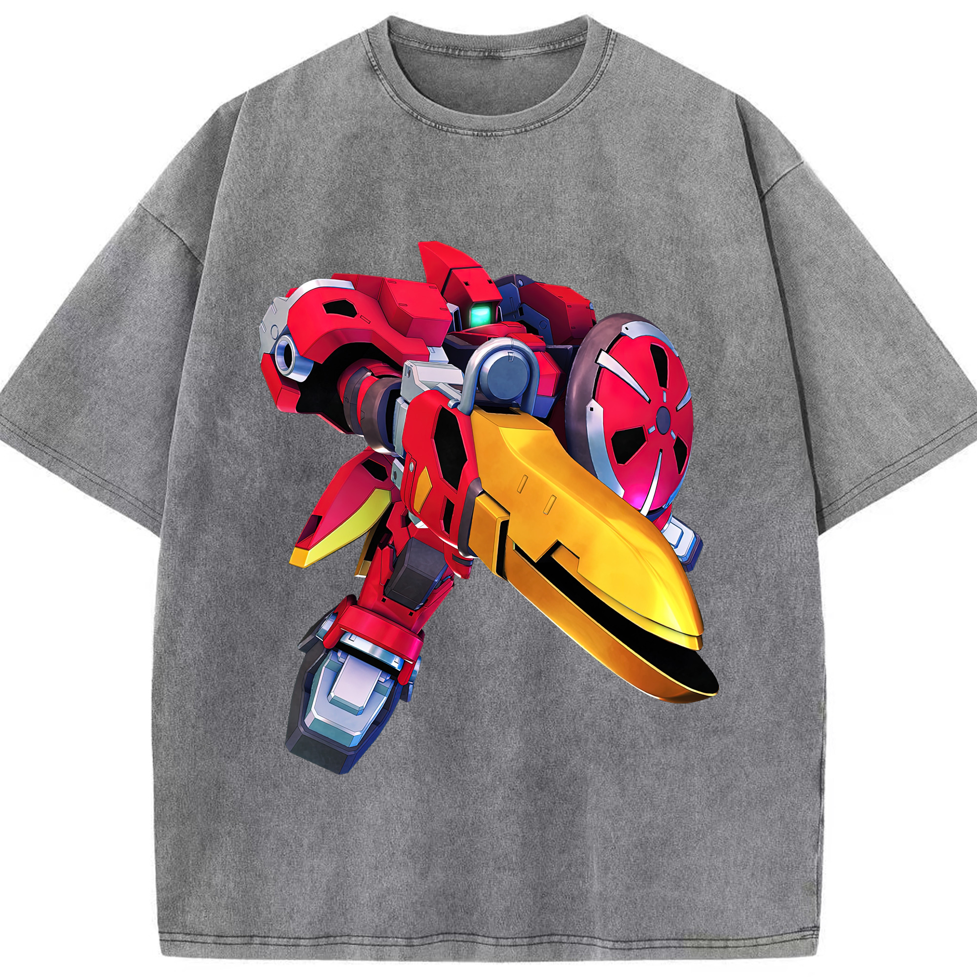 （画像用） 機動戦士ガンダム Mobile Suit Gundam 綿100% ヴィンテージ風 半袖Tシャツ（フロントプリント）
