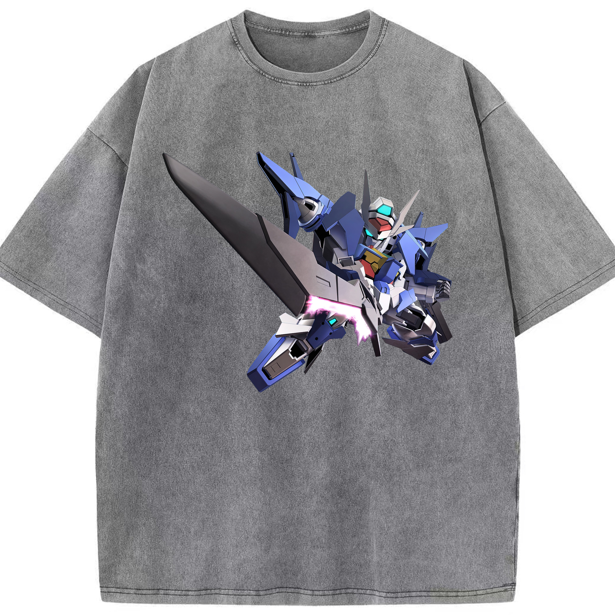 （画像用） 機動戦士ガンダム Mobile Suit Gundam 綿100% ヴィンテージ風 半袖Tシャツ（フロントプリント）