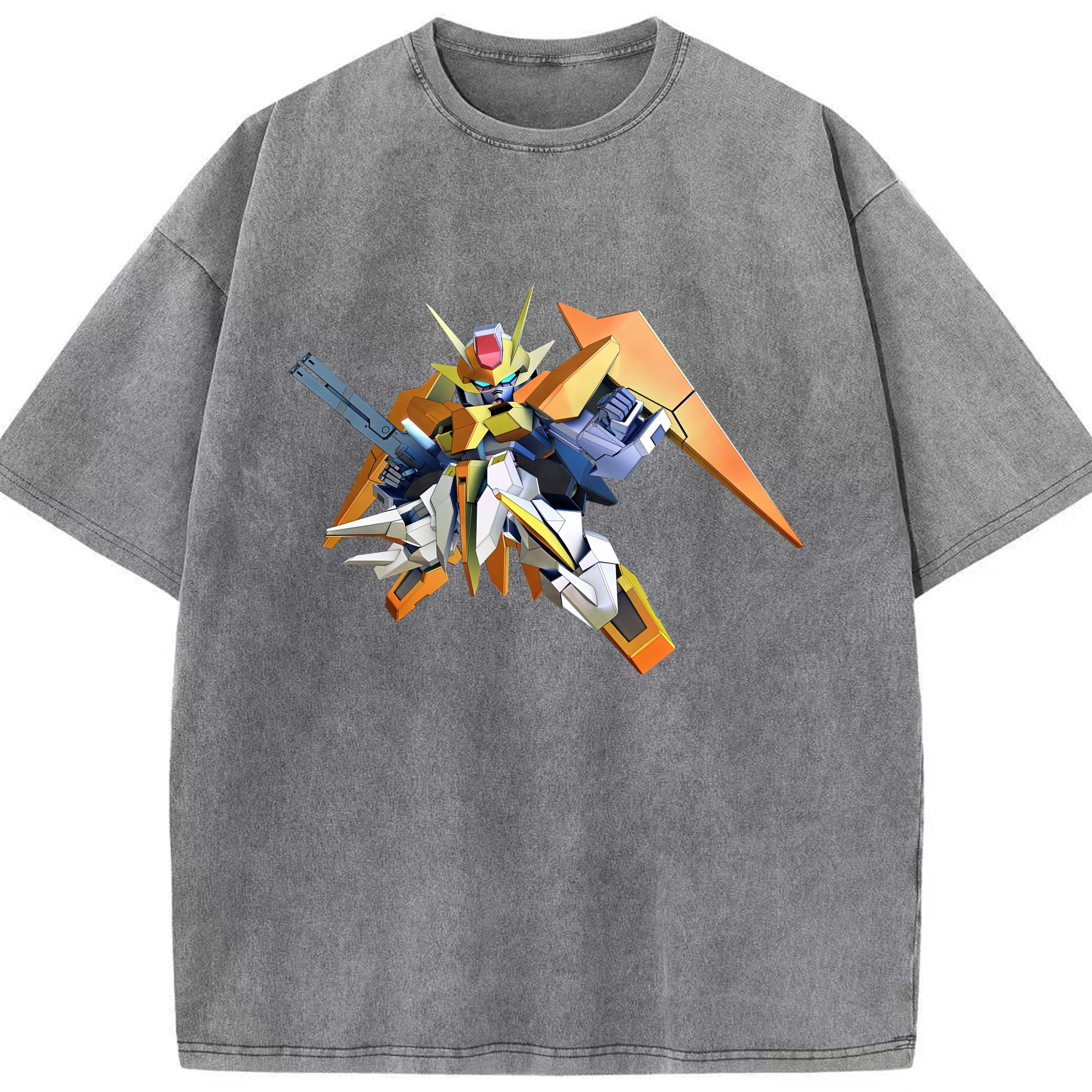 （画像用） 機動戦士ガンダム Mobile Suit Gundam 綿100% ヴィンテージ風 半袖Tシャツ（フロントプリント）