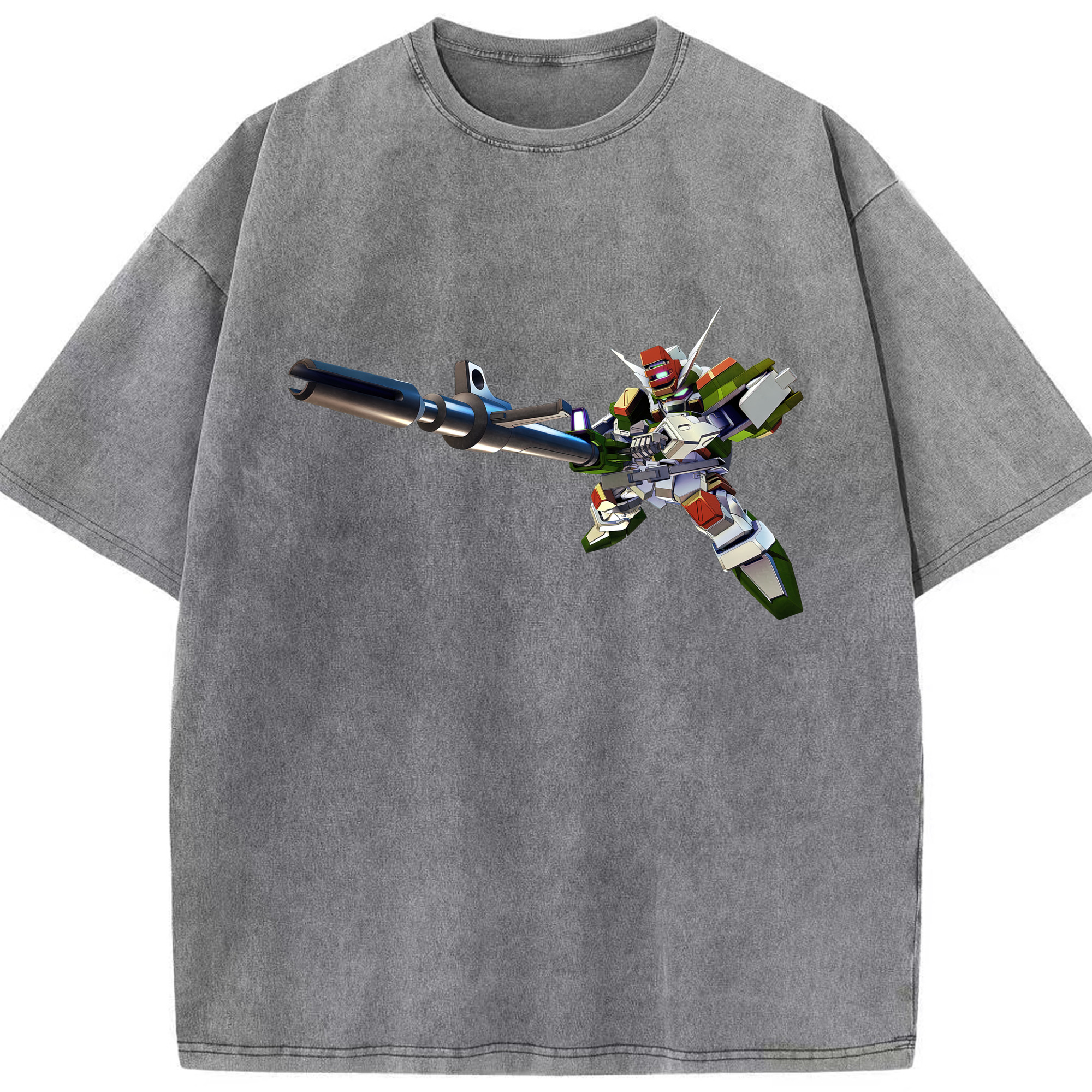 （画像用） 機動戦士ガンダム Mobile Suit Gundam 綿100% ヴィンテージ風 半袖Tシャツ（フロントプリント）