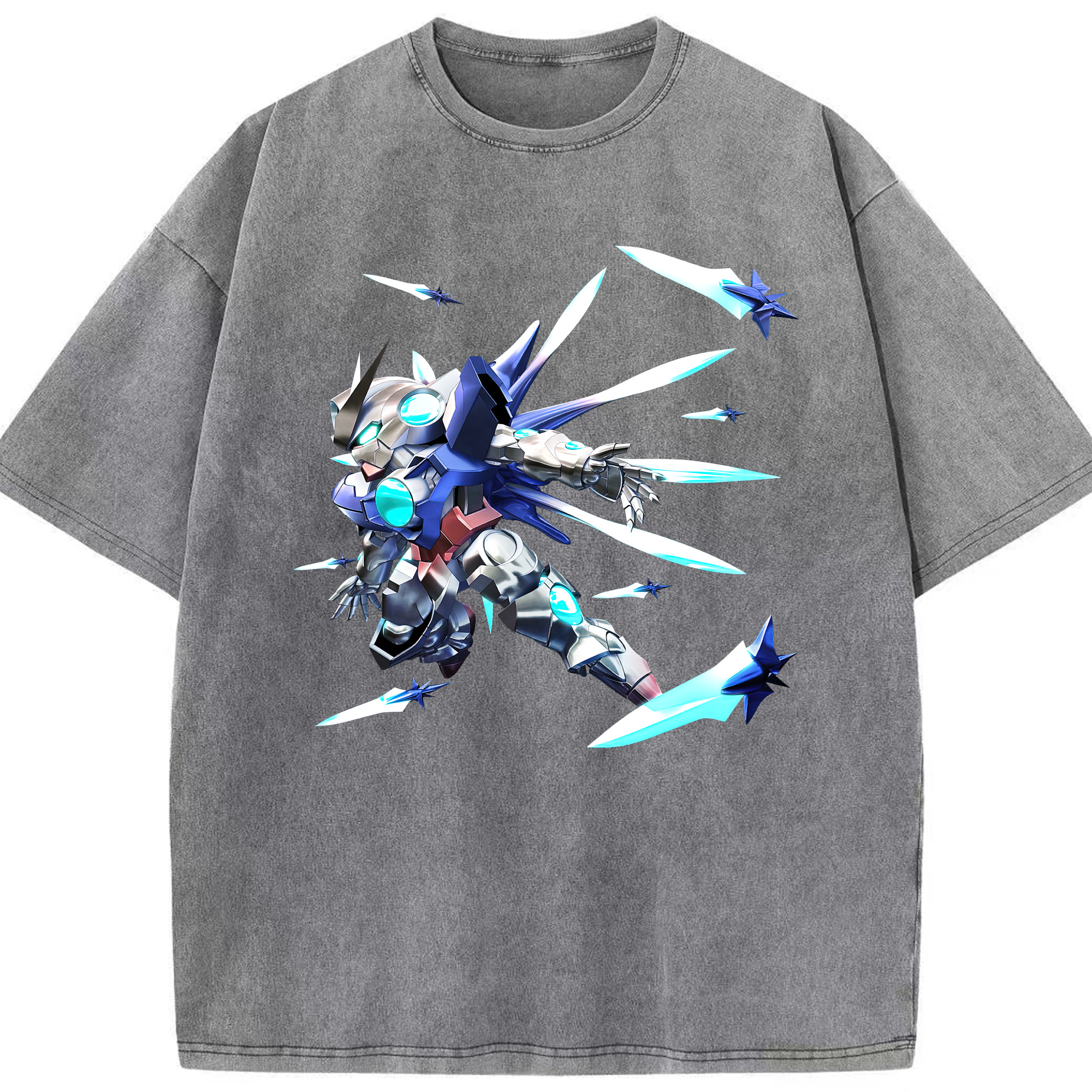 （画像用） 機動戦士ガンダム Mobile Suit Gundam 綿100% ヴィンテージ風 半袖Tシャツ（フロントプリント）