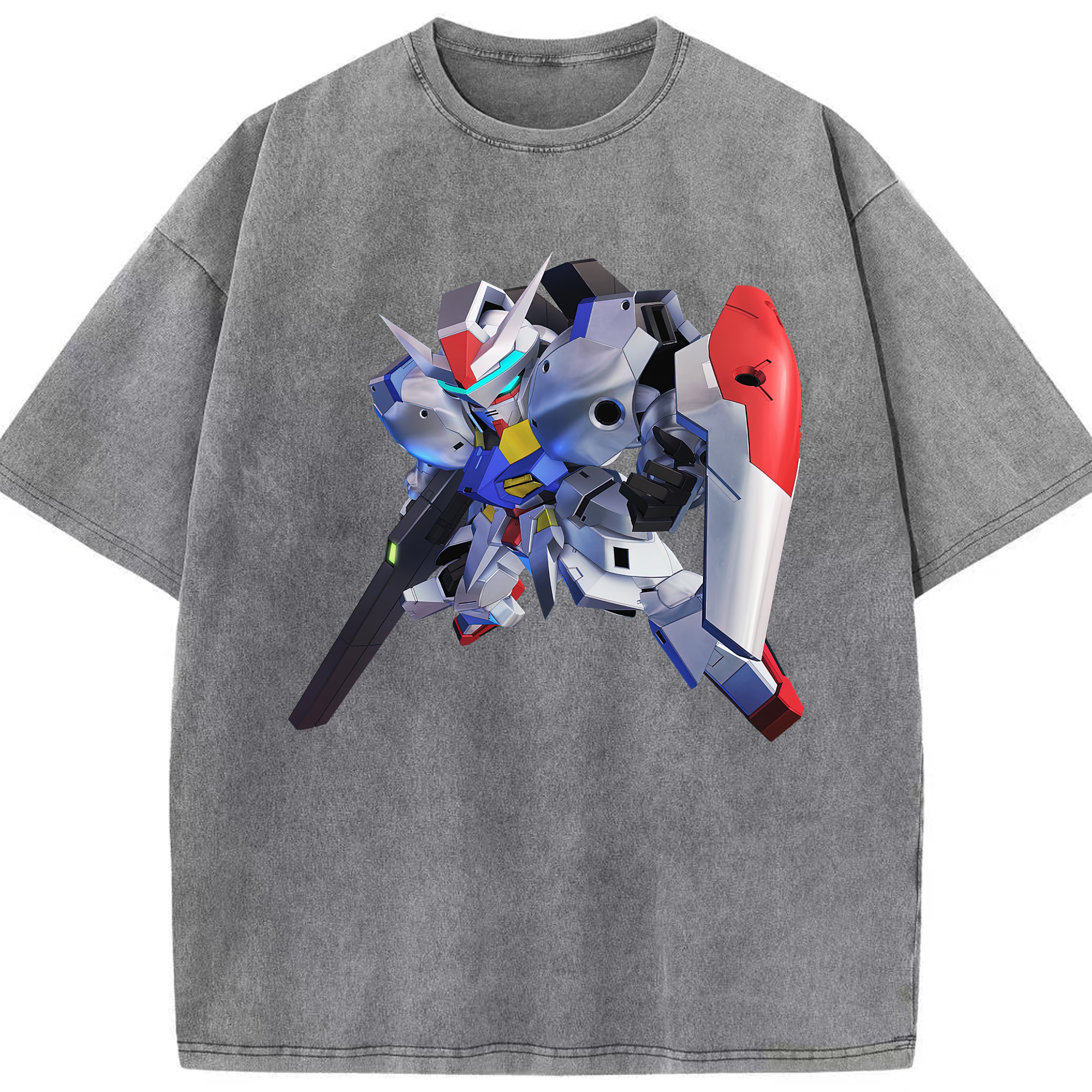 （画像用） 機動戦士ガンダム Mobile Suit Gundam 綿100% ヴィンテージ風 半袖Tシャツ（フロントプリント）
