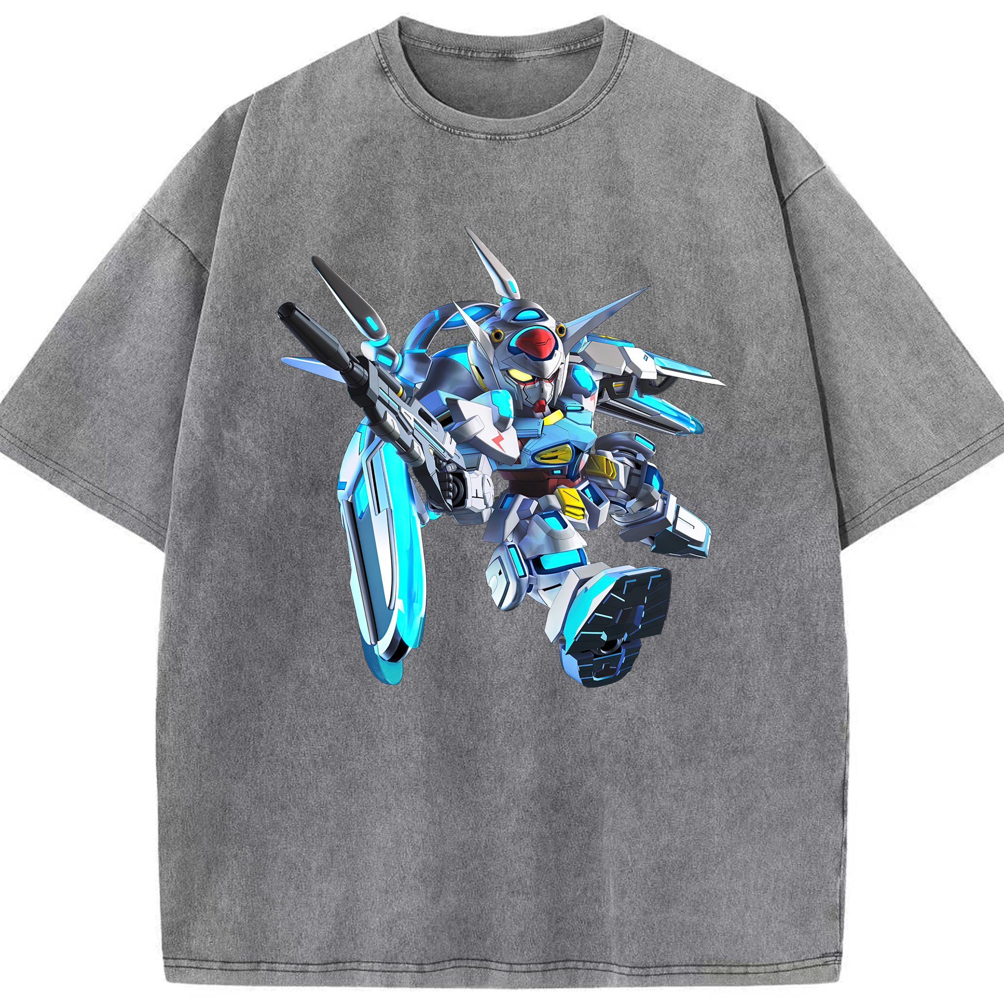 （画像用） 機動戦士ガンダム Mobile Suit Gundam 綿100% ヴィンテージ風 半袖Tシャツ（フロントプリント）