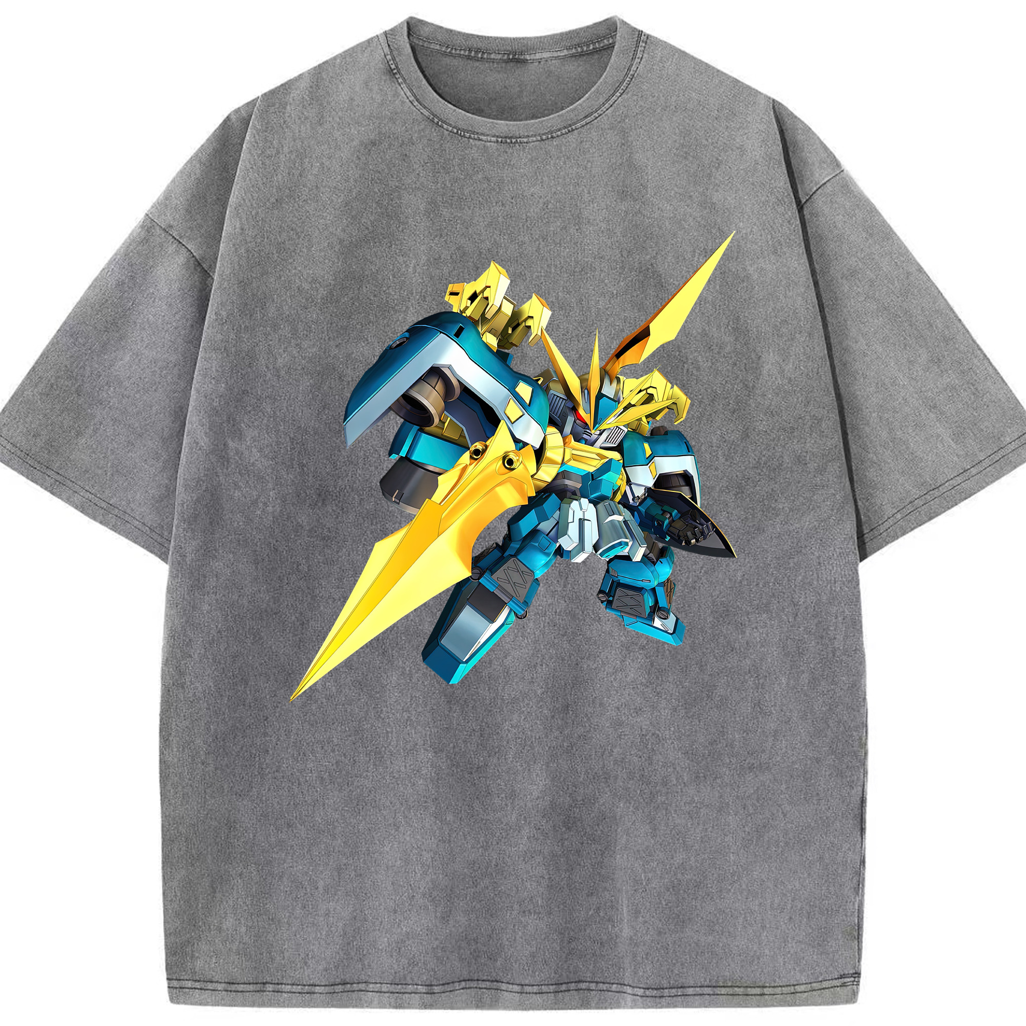 （画像用） 機動戦士ガンダム Mobile Suit Gundam 綿100% ヴィンテージ風 半袖Tシャツ（フロントプリント）