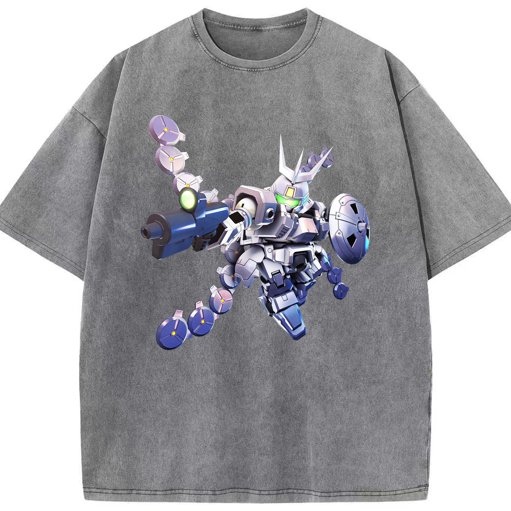 （画像用） 機動戦士ガンダム Mobile Suit Gundam 綿100% ヴィンテージ風 半袖Tシャツ（フロントプリント）