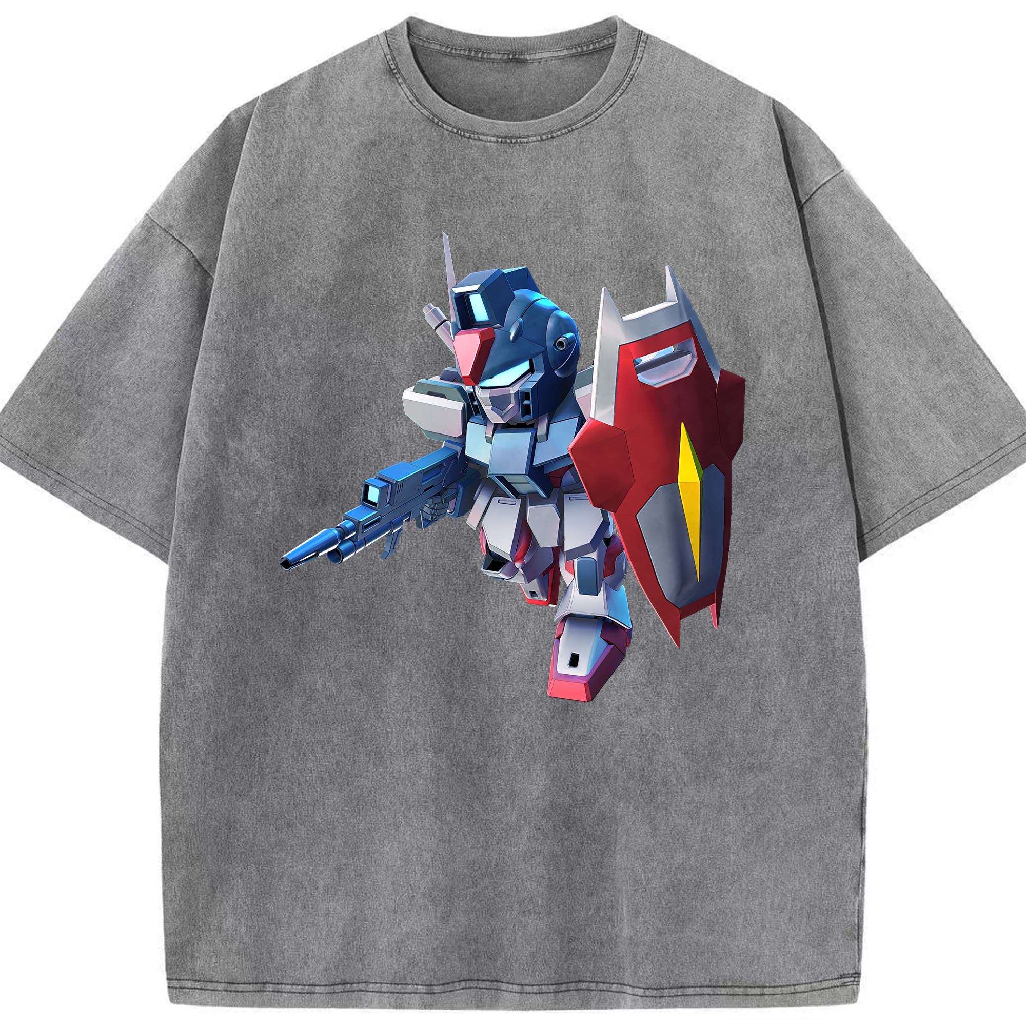 （画像用） 機動戦士ガンダム Mobile Suit Gundam 綿100% ヴィンテージ風 半袖Tシャツ（フロントプリント）