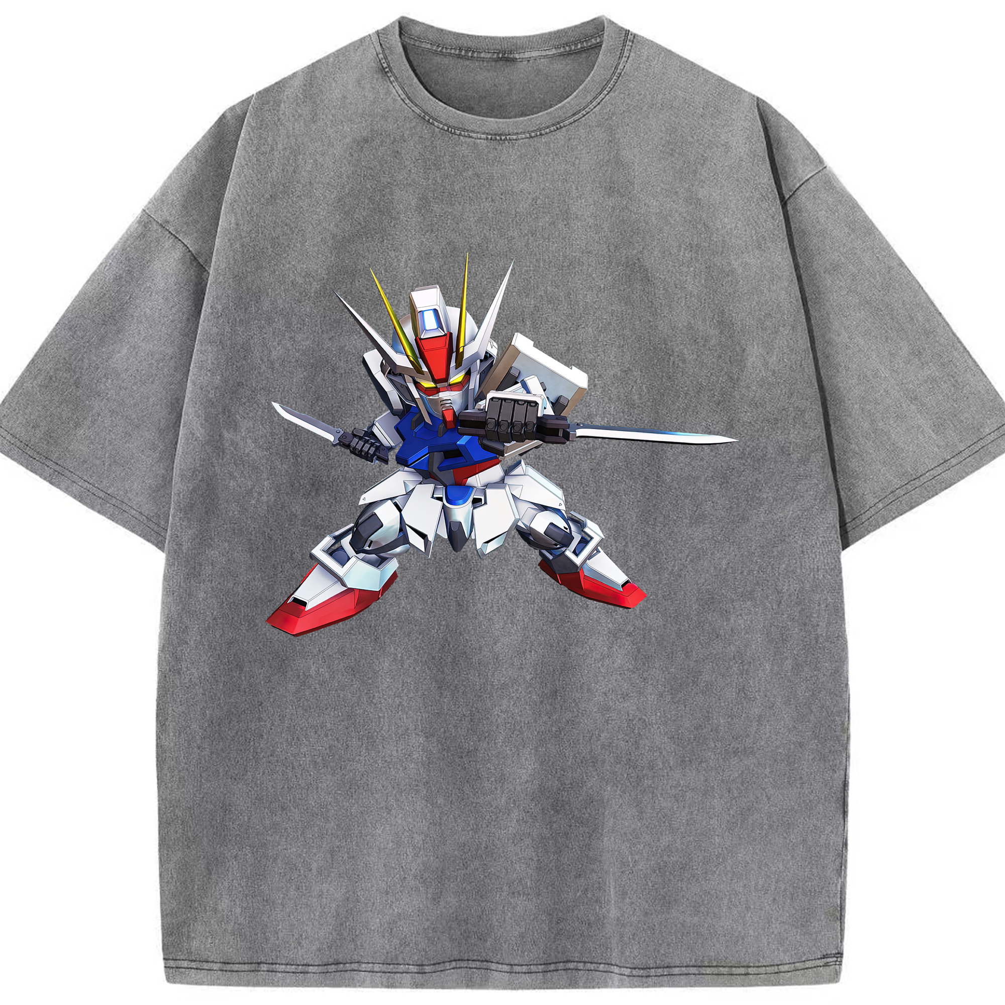 （画像用） 機動戦士ガンダム Mobile Suit Gundam 綿100% ヴィンテージ風 半袖Tシャツ（フロントプリント）