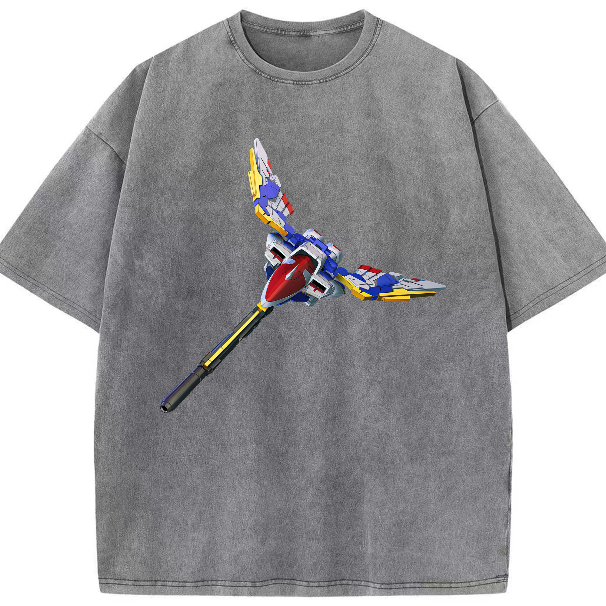 （画像用） 機動戦士ガンダム Mobile Suit Gundam 綿100% ヴィンテージ風 半袖Tシャツ（フロントプリント）