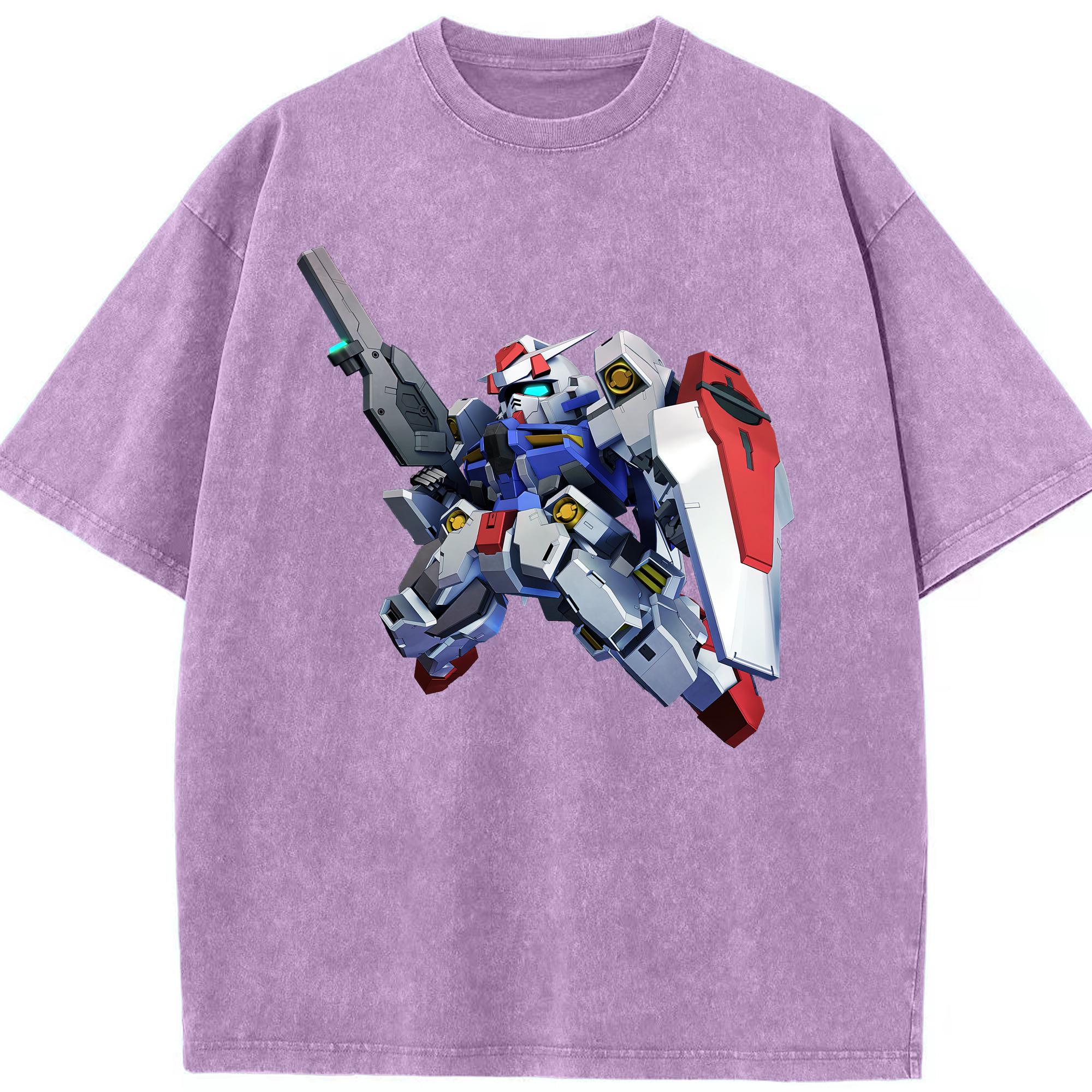 （画像用） 機動戦士ガンダム Mobile Suit Gundam 綿100% ヴィンテージ風 半袖Tシャツ（フロントプリント）