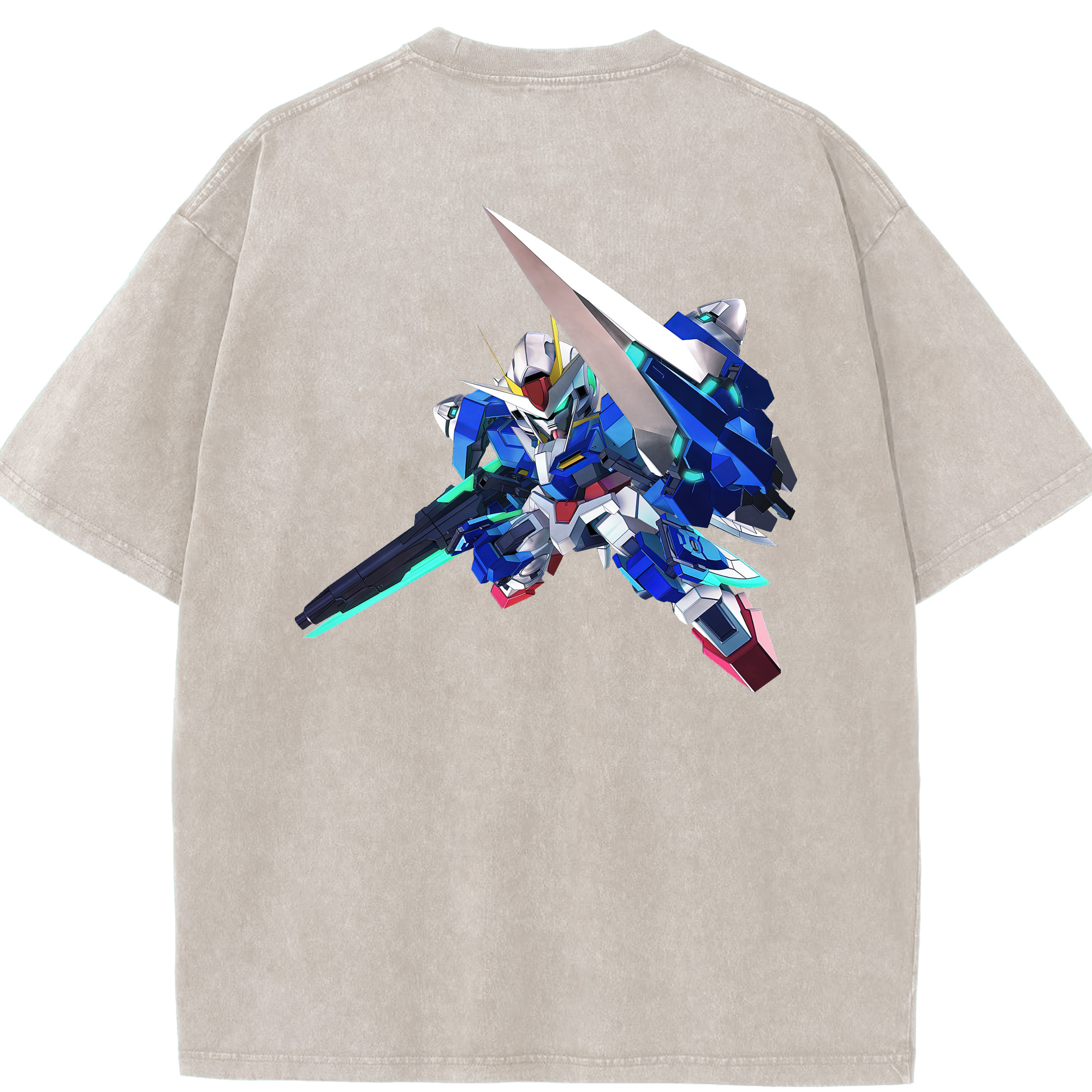 （画像用） 機動戦士ガンダム Mobile Suit Gundam 綿100% ヴィンテージ風 半袖Tシャツ（背面プリント）