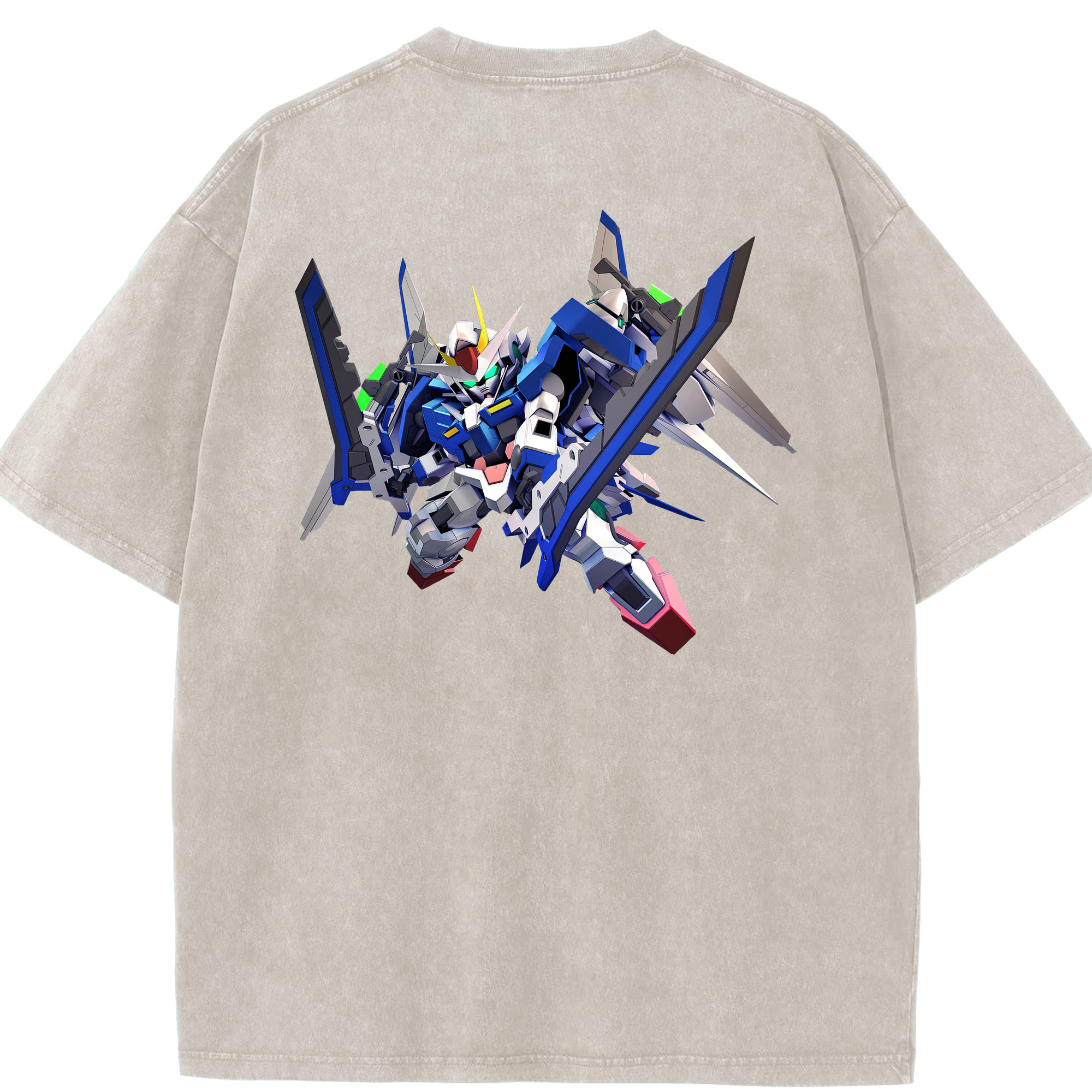 （画像用） 機動戦士ガンダム Mobile Suit Gundam 綿100% ヴィンテージ風 半袖Tシャツ（背面プリント）
