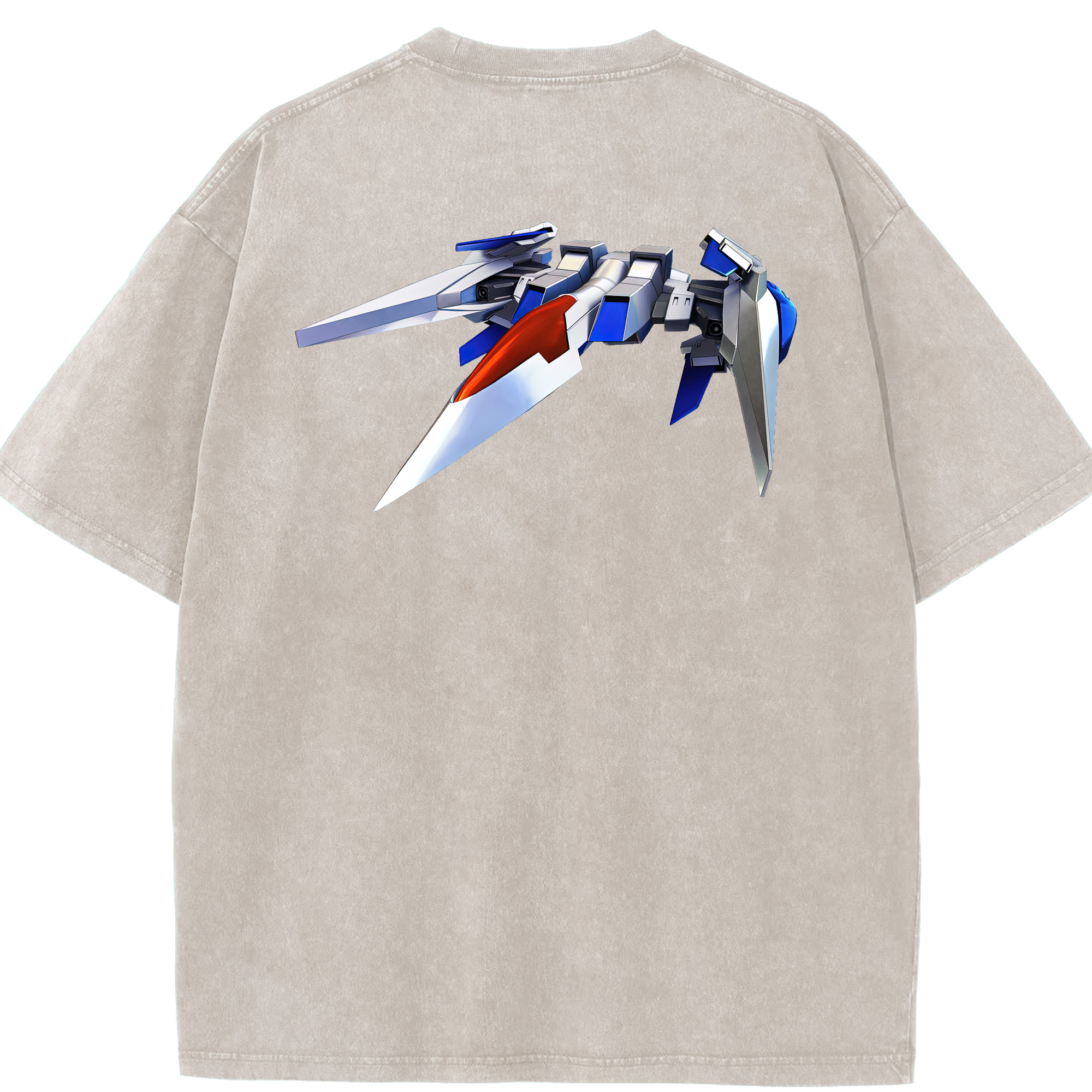 （画像用） 機動戦士ガンダム Mobile Suit Gundam 綿100% ヴィンテージ風 半袖Tシャツ（背面プリント）