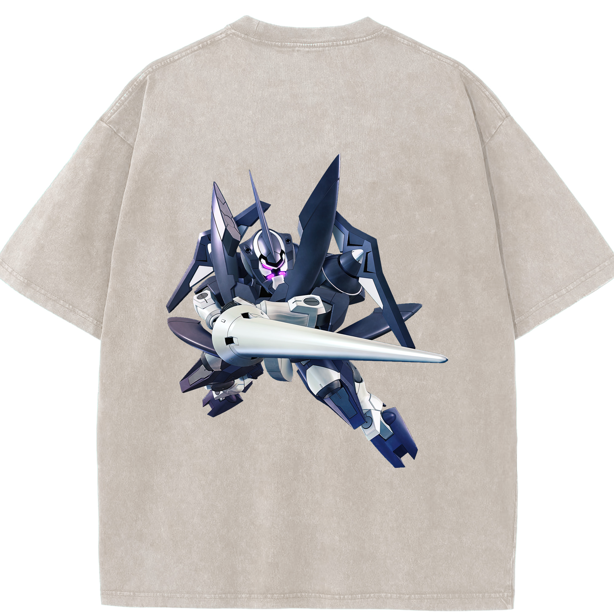 （画像用） 機動戦士ガンダム Mobile Suit Gundam 綿100% ヴィンテージ風 半袖Tシャツ（背面プリント）