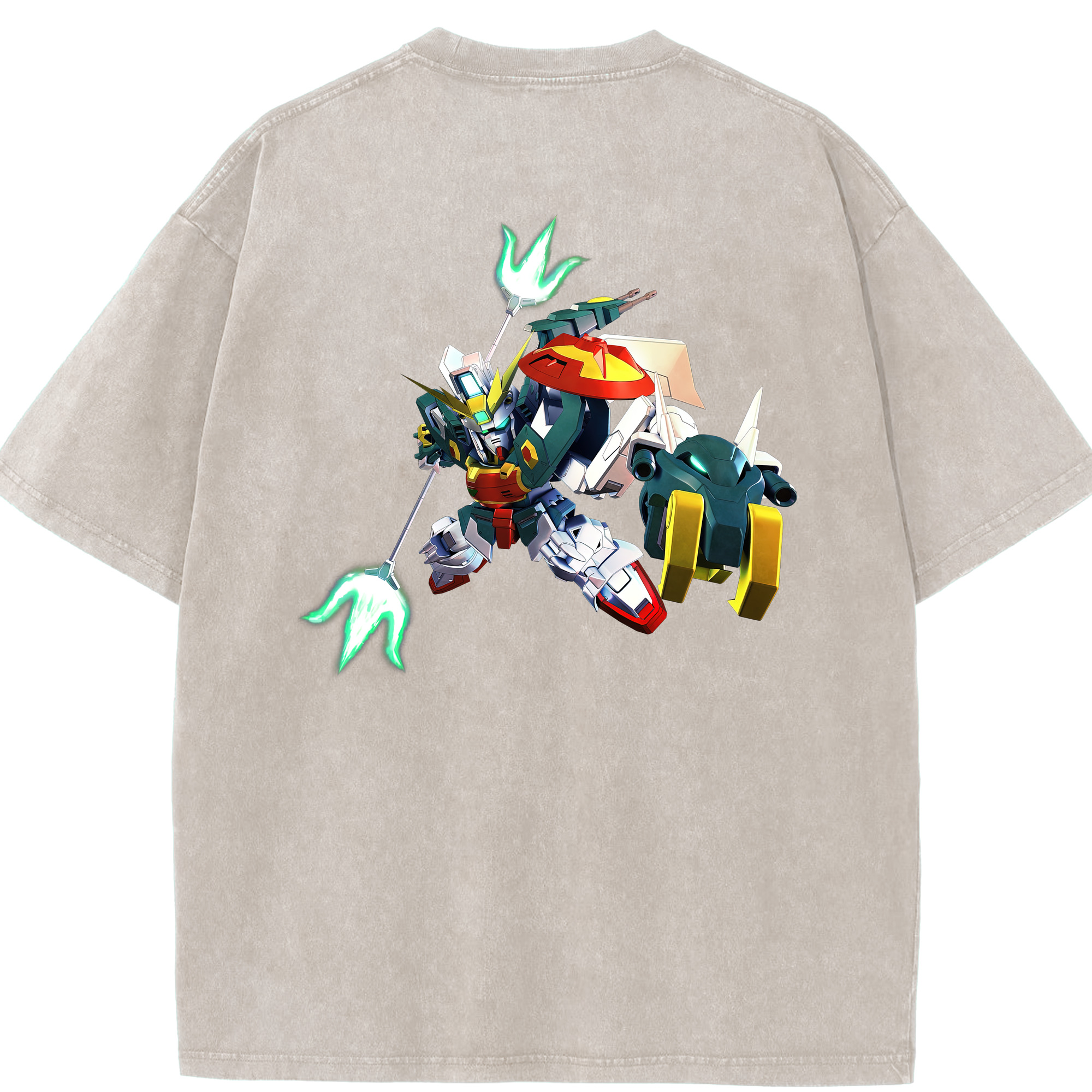 （画像用） 機動戦士ガンダム Mobile Suit Gundam 綿100% ヴィンテージ風 半袖Tシャツ（背面プリント）