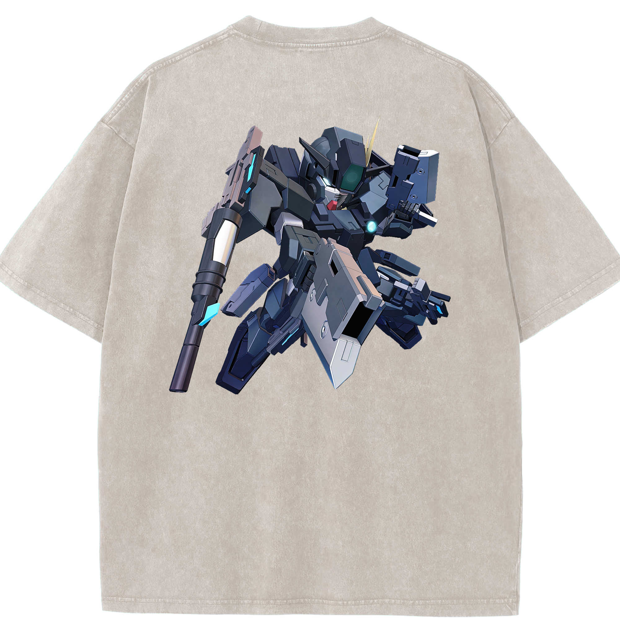 （画像用） 機動戦士ガンダム Mobile Suit Gundam 綿100% ヴィンテージ風 半袖Tシャツ（背面プリント）