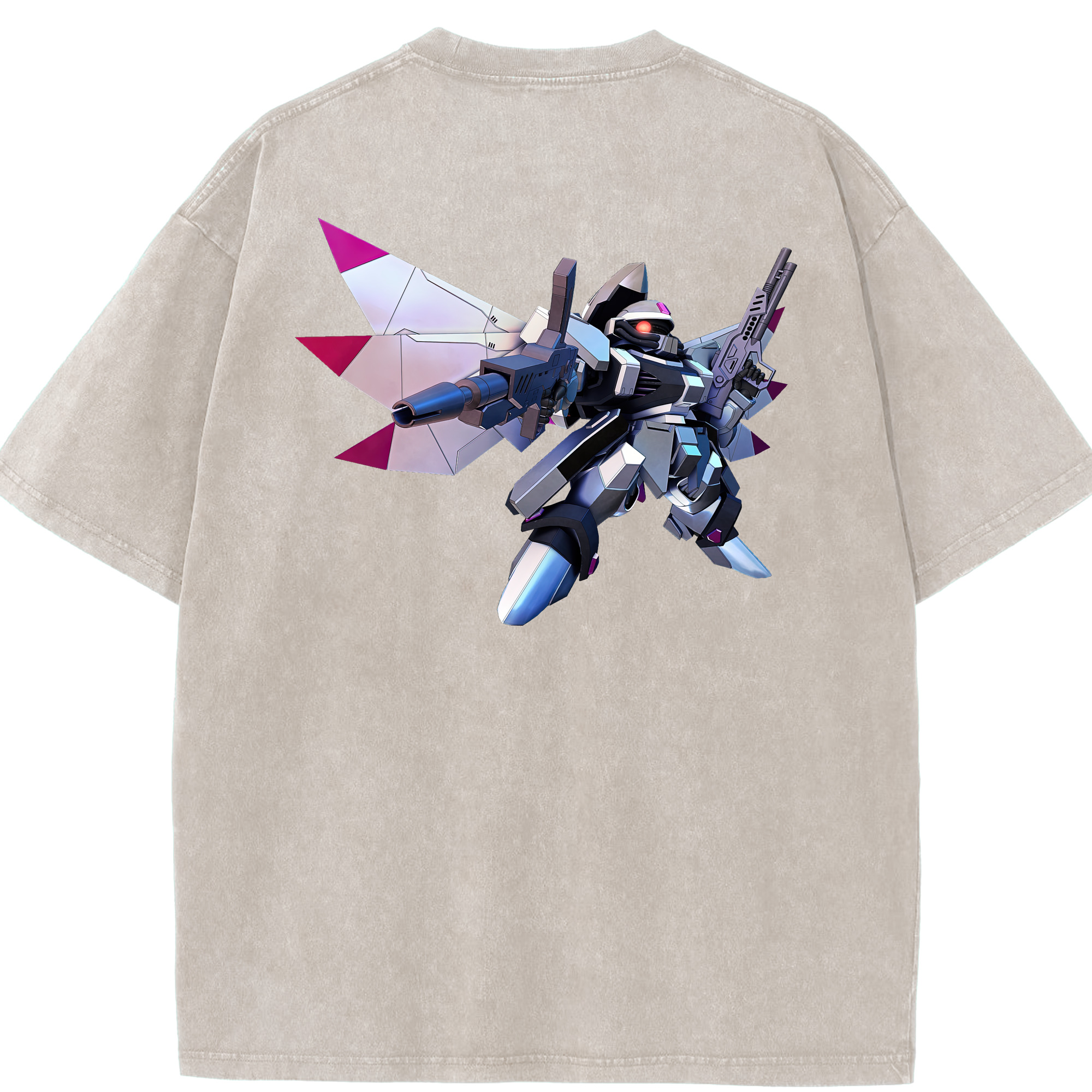 （画像用） 機動戦士ガンダム Mobile Suit Gundam 綿100% ヴィンテージ風 半袖Tシャツ（背面プリント）