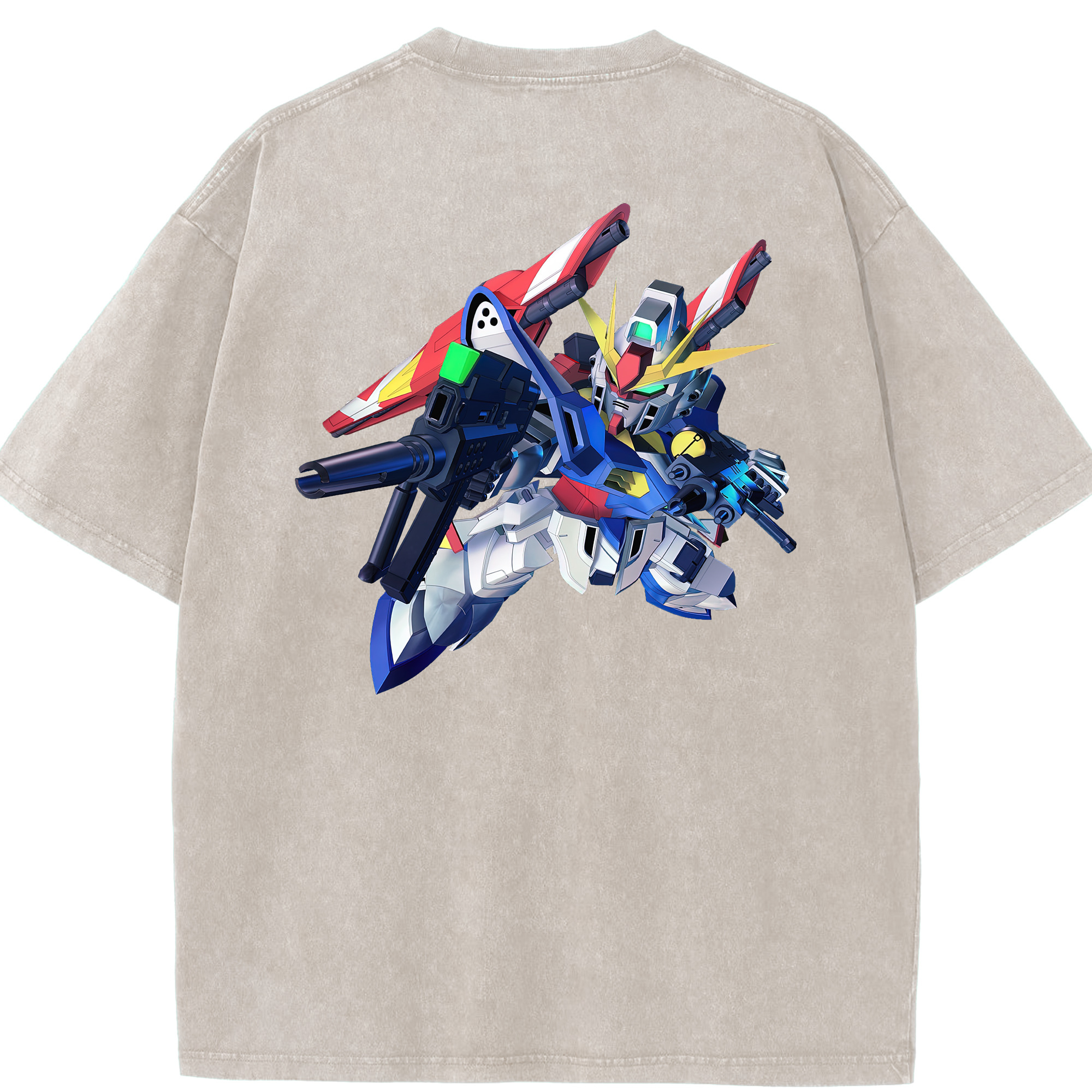 （画像用） 機動戦士ガンダム Mobile Suit Gundam 綿100% ヴィンテージ風 半袖Tシャツ（背面プリント）