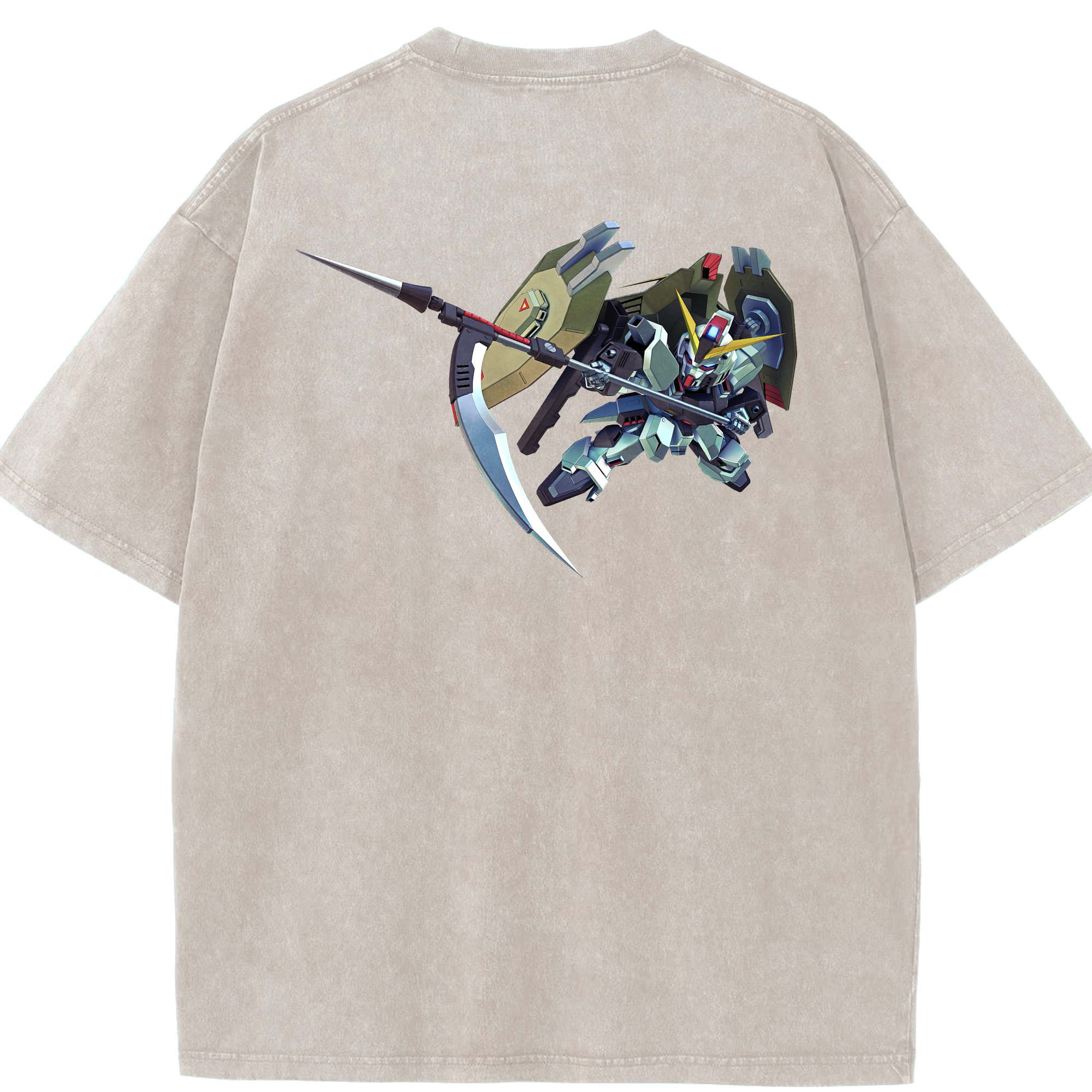 （画像用） 機動戦士ガンダム Mobile Suit Gundam 綿100% ヴィンテージ風 半袖Tシャツ（背面プリント）