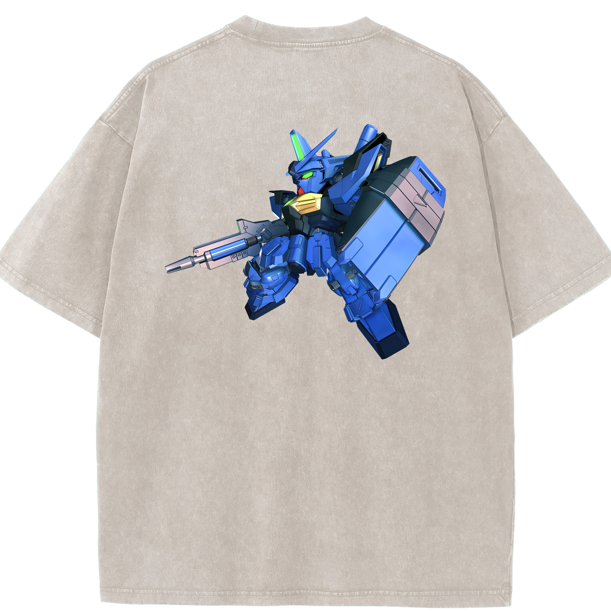 （画像用） 機動戦士ガンダム Mobile Suit Gundam 綿100% ヴィンテージ風 半袖Tシャツ（背面プリント）