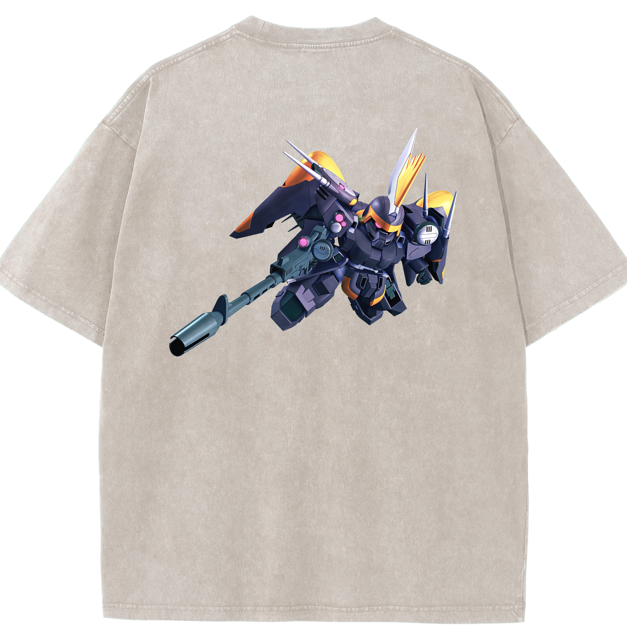 （画像用） 機動戦士ガンダム Mobile Suit Gundam 綿100% ヴィンテージ風 半袖Tシャツ（背面プリント）